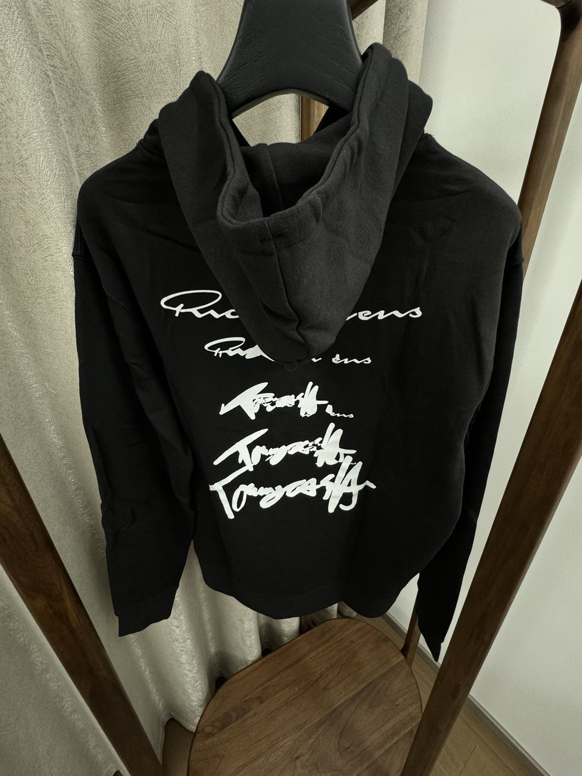 Rick Owens Rick Owens x Tommy Cash Black Logo Hoodie Size US M / EU 48-50 / 2 - 2 Thumbnail