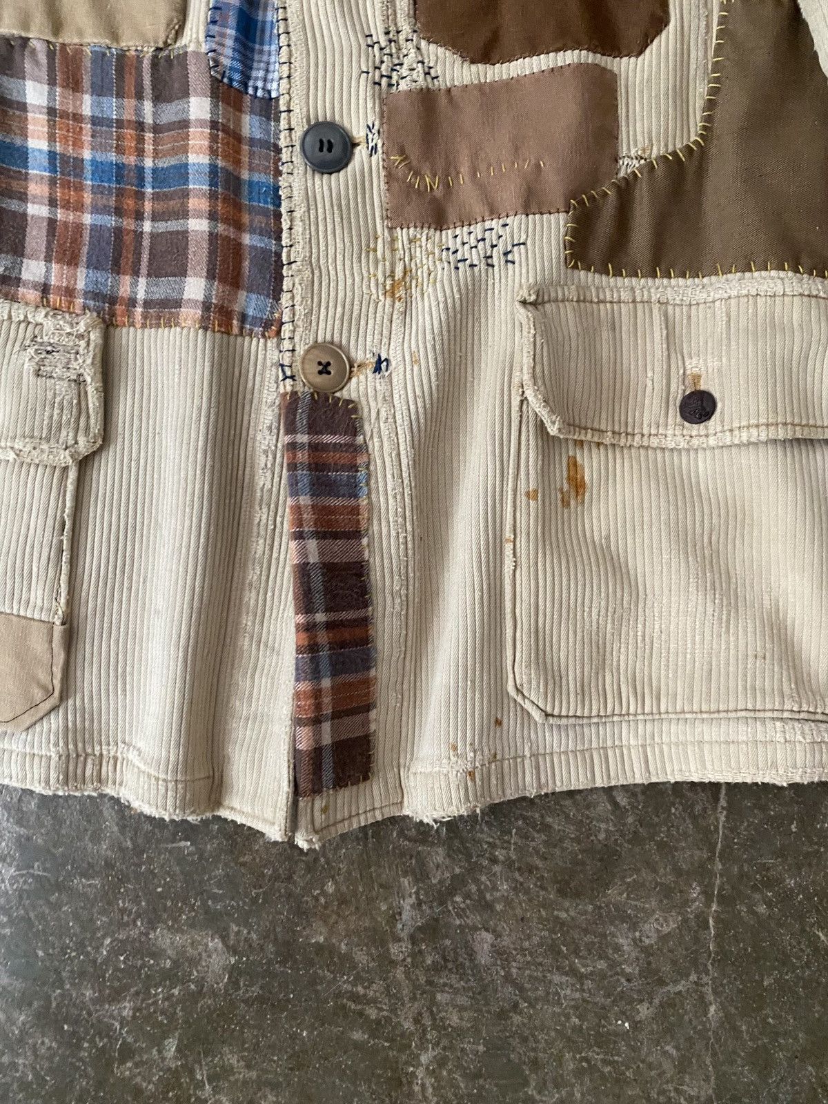 Vintage Vintage 1950s French Hunting Jacket Remake Patchwork Kapital Size US M / EU 48-50 / 2 - 5 Thumbnail