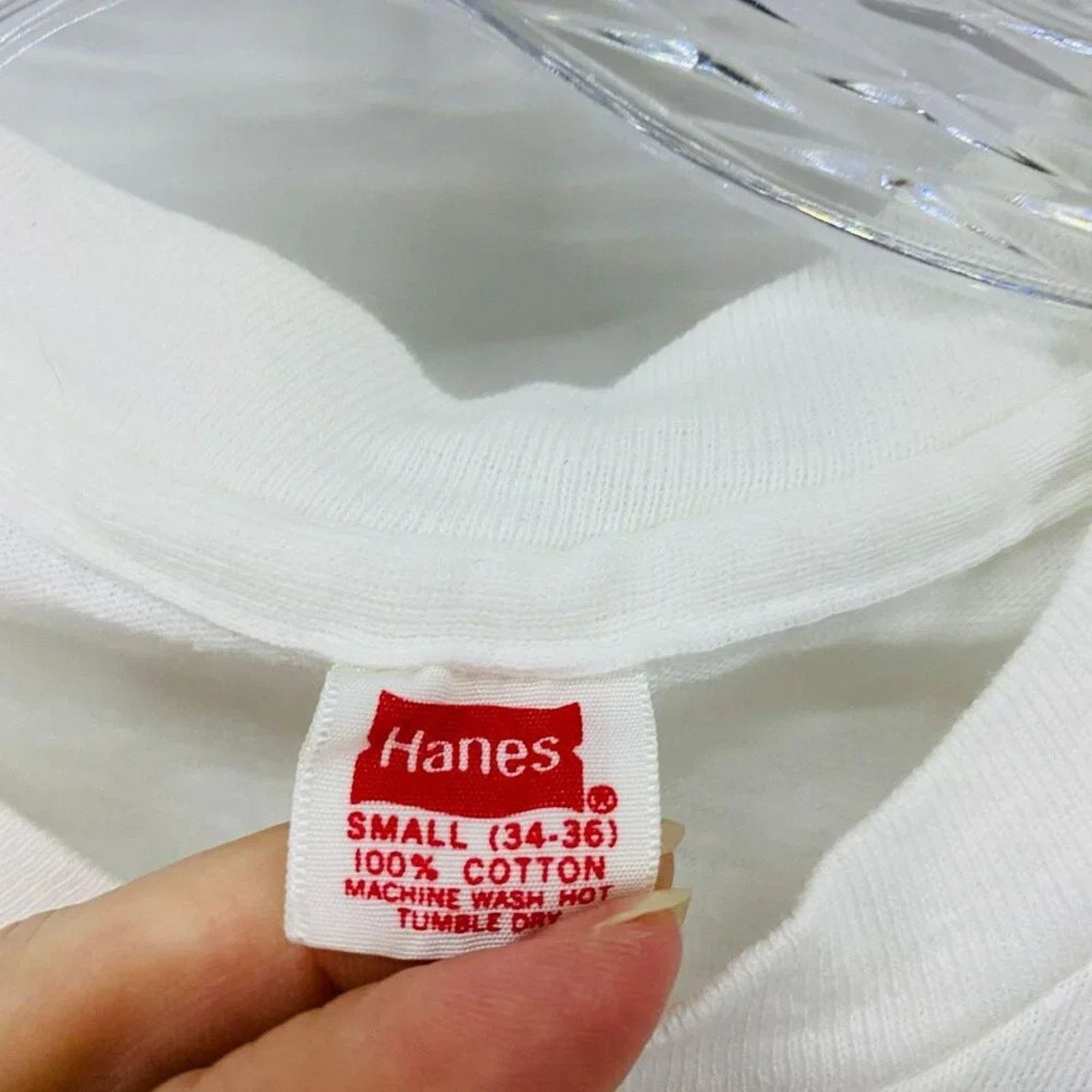 Hanes Vintage Hanes Single Stitch Tiger Graphic Tee Crew Neck S Size S / US 4 / IT 40 - 4 Thumbnail