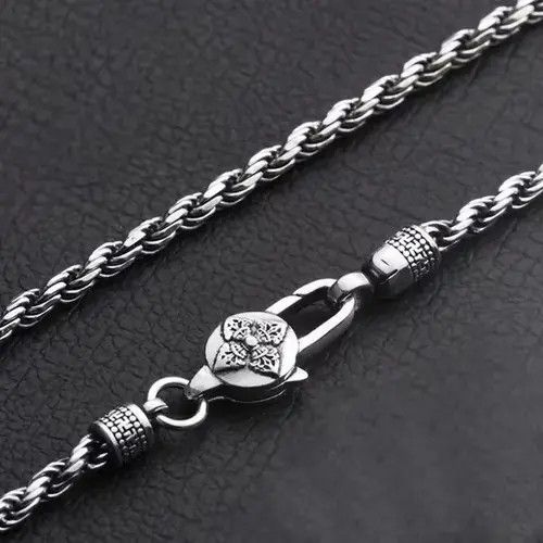 Other 4mm Round Men's Hemp Rope Necklace Size ONE SIZE - 4 Thumbnail