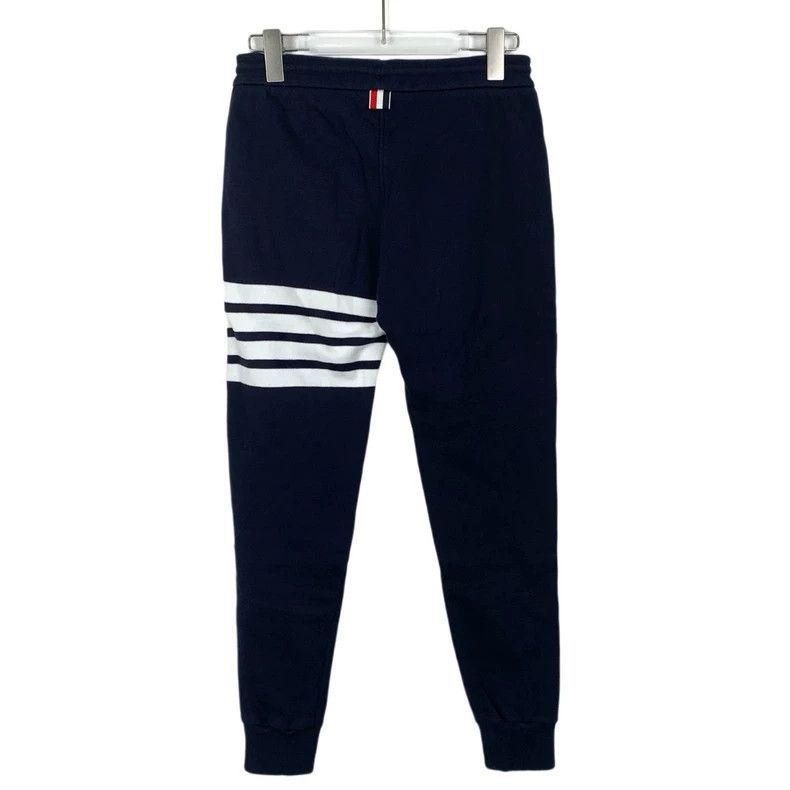 Thom Browne thom browneClassic four-bar dark blue cotton casual pants s Size US 38 / EU 54 - 2 Thumbnail