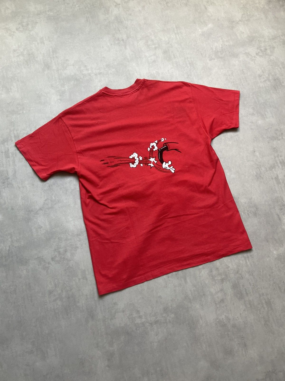 Band Tees 90’s vintage og nervous records new york red tee made in usa Size US XL / EU 56 / 4 - 11 Thumbnail