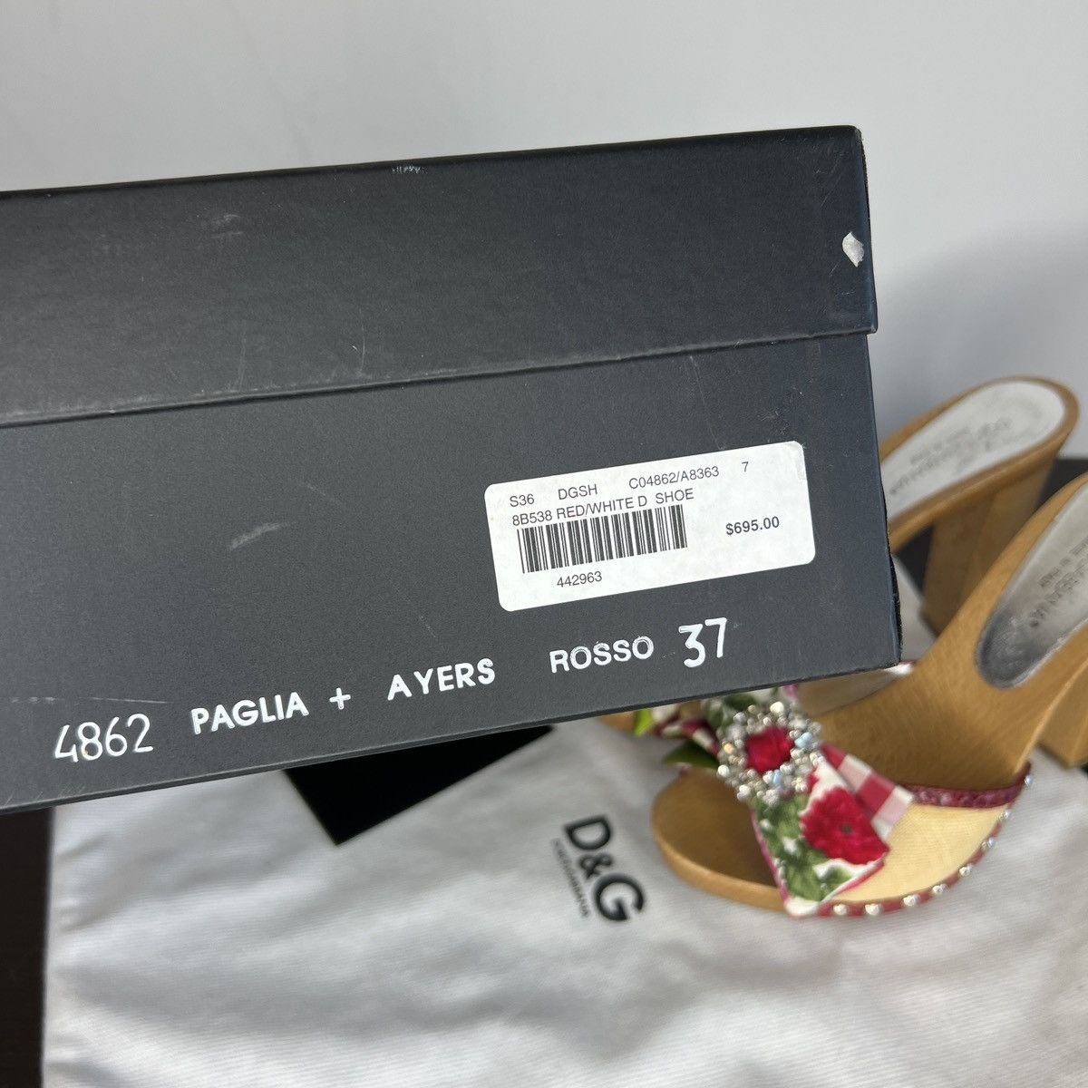 Dolce & Gabbana Dolce & Gabbana D&G Sandals Heels Shoes Platform Y2K Size US 6 / IT 36 - 2 Thumbnail