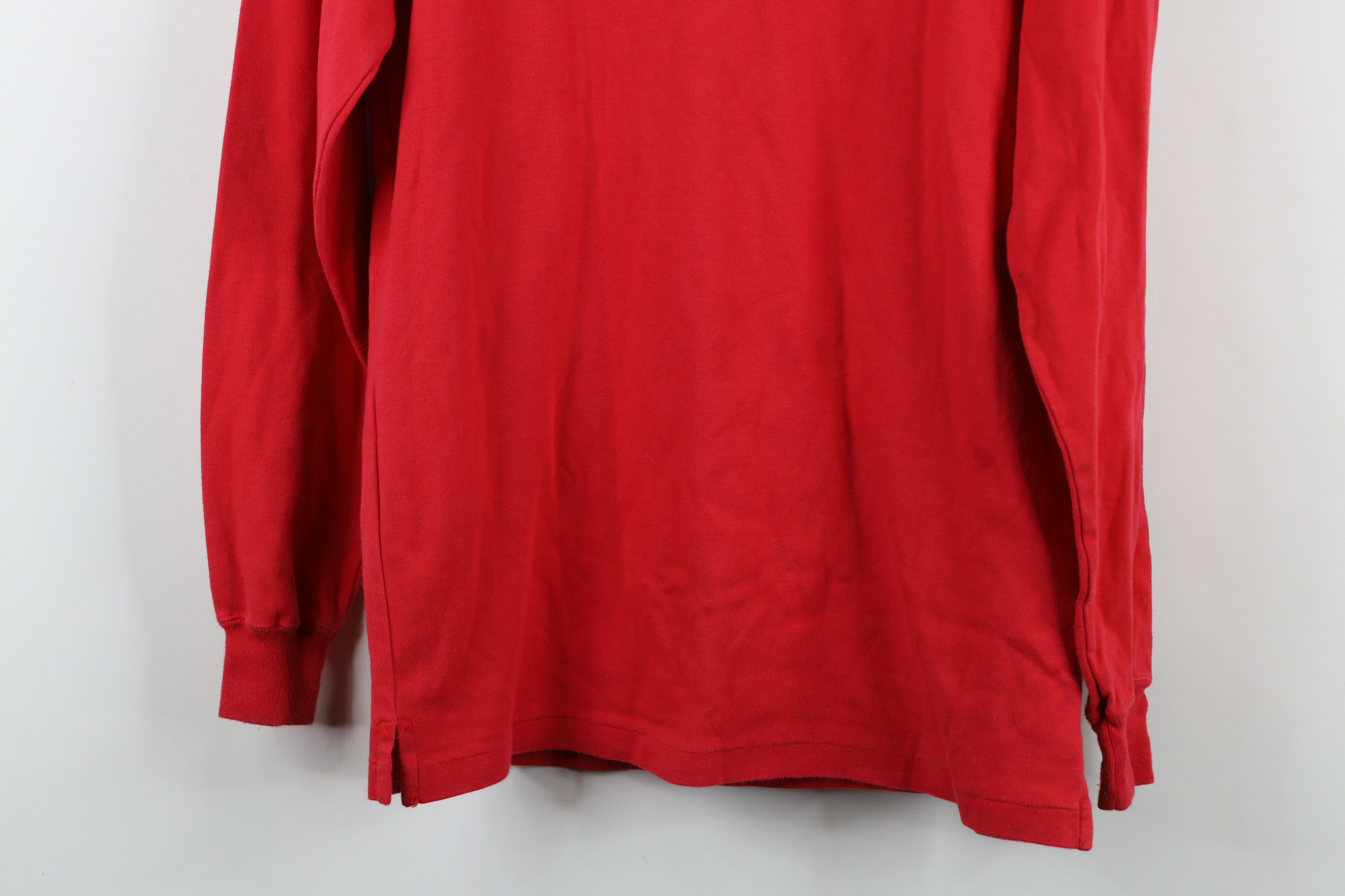 Ralph Lauren × Vintage Vintage 90s Ralph Lauren Raw Hem Collar Long Sleeve T-Shirt Size US M / EU 48-50 / 2 - 13 Thumbnail