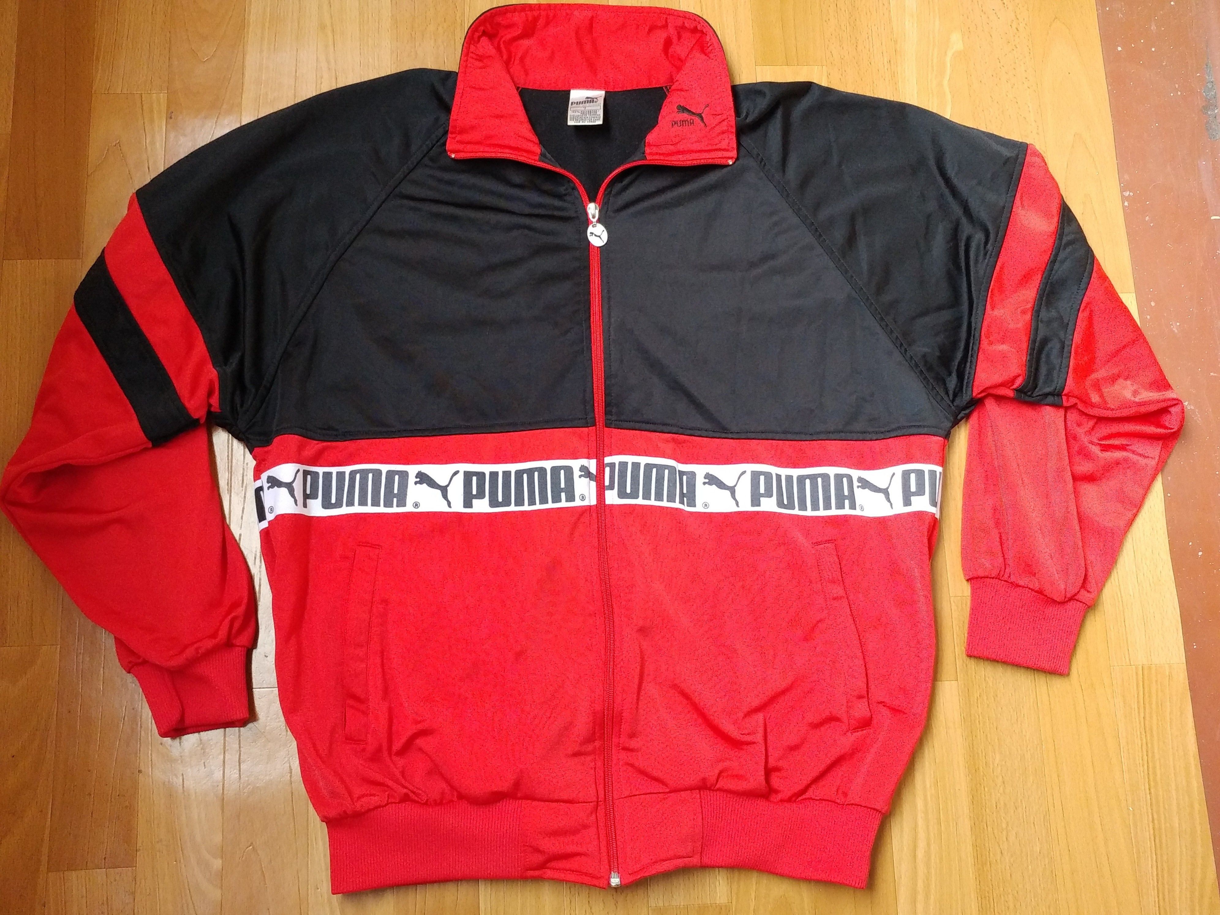 Puma × Vintage PUMA jacket, vintage track top 90s hip-hop clothing, 1990s L Size US L / EU 52-54 / 3 - 1 Thumbnail