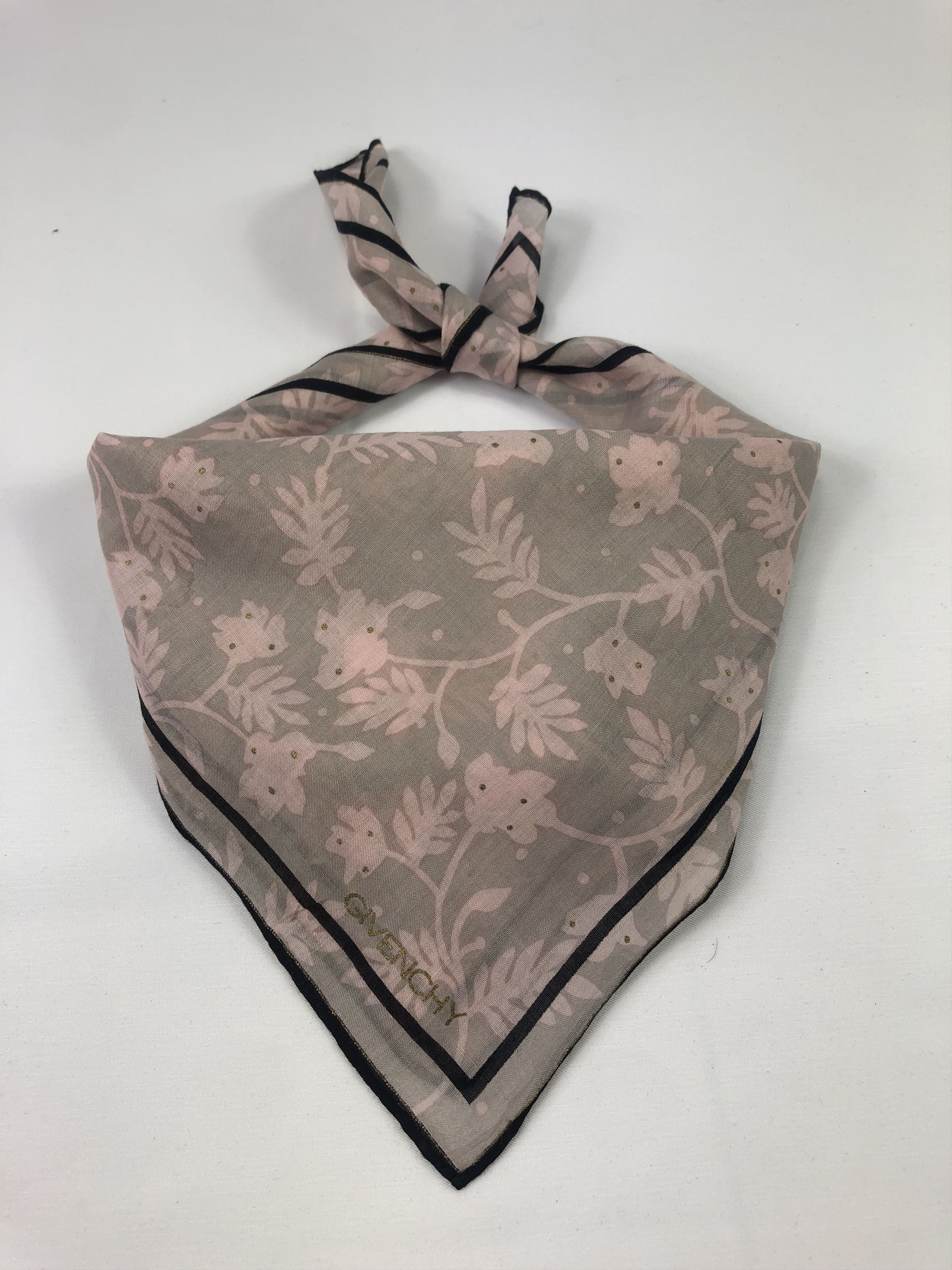 Vintage Givenchy Floral Handkerchief / Bandana / Neckerchief Size ONE SIZE - 1 Thumbnail