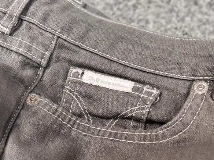Dolce & Gabbana Vintage 90's Dolce & Gabbana Straig Women's Gray Denim Jeans Size 25" / US 0 / IT 36 - 18 Thumbnail
