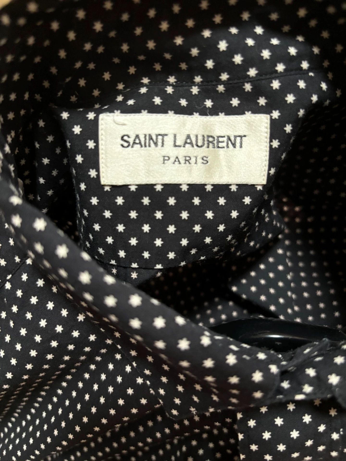 Saint Laurent Paris Saint Laurent SLP 16SS black white star shirt 38 S new Size US S / EU 44-46 / 1 - 3 Thumbnail