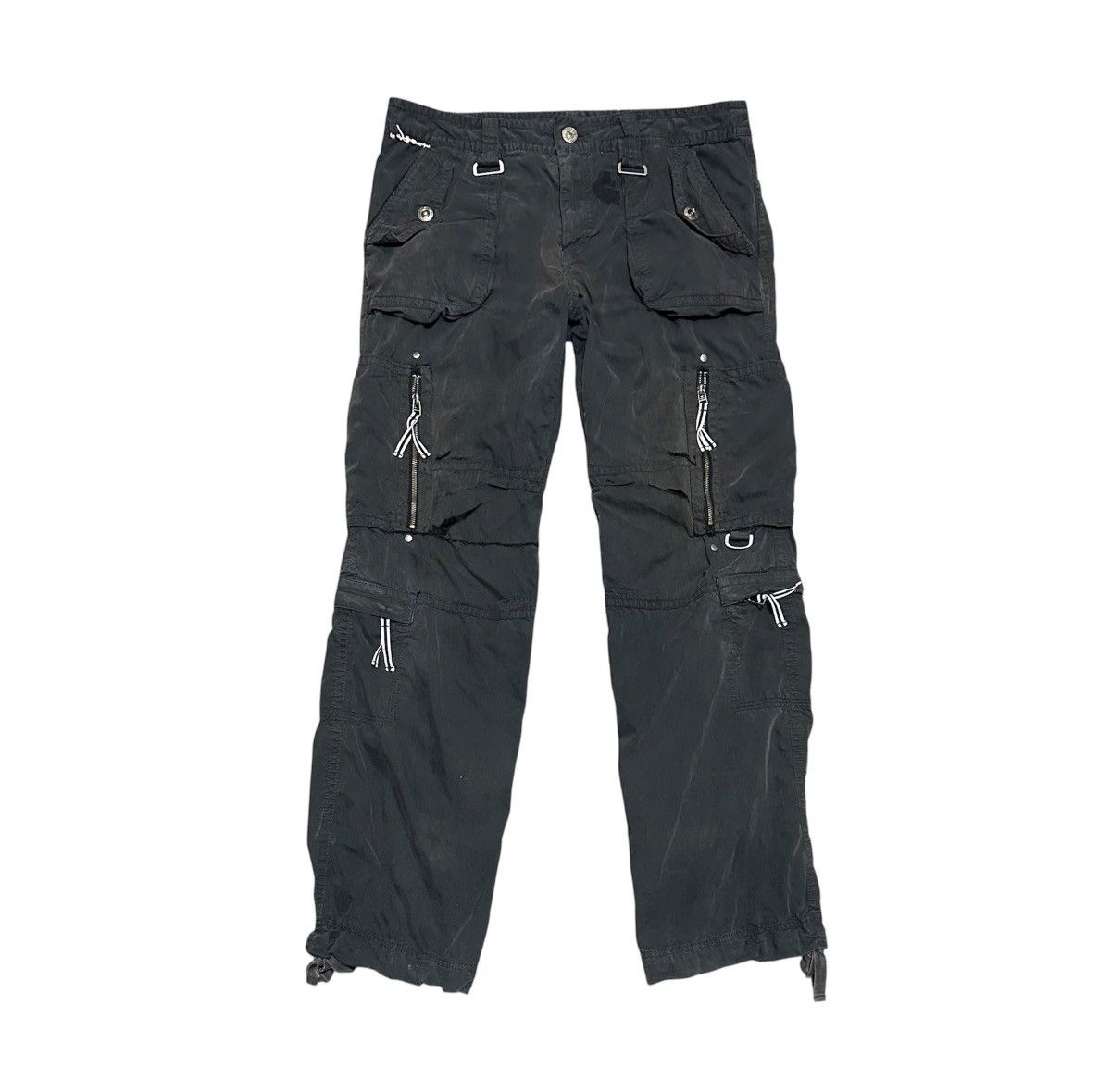 Japanese Brand Vintage Japanese Multi Pocket Cargo Pants Distressed Size US 37 - 1 Thumbnail