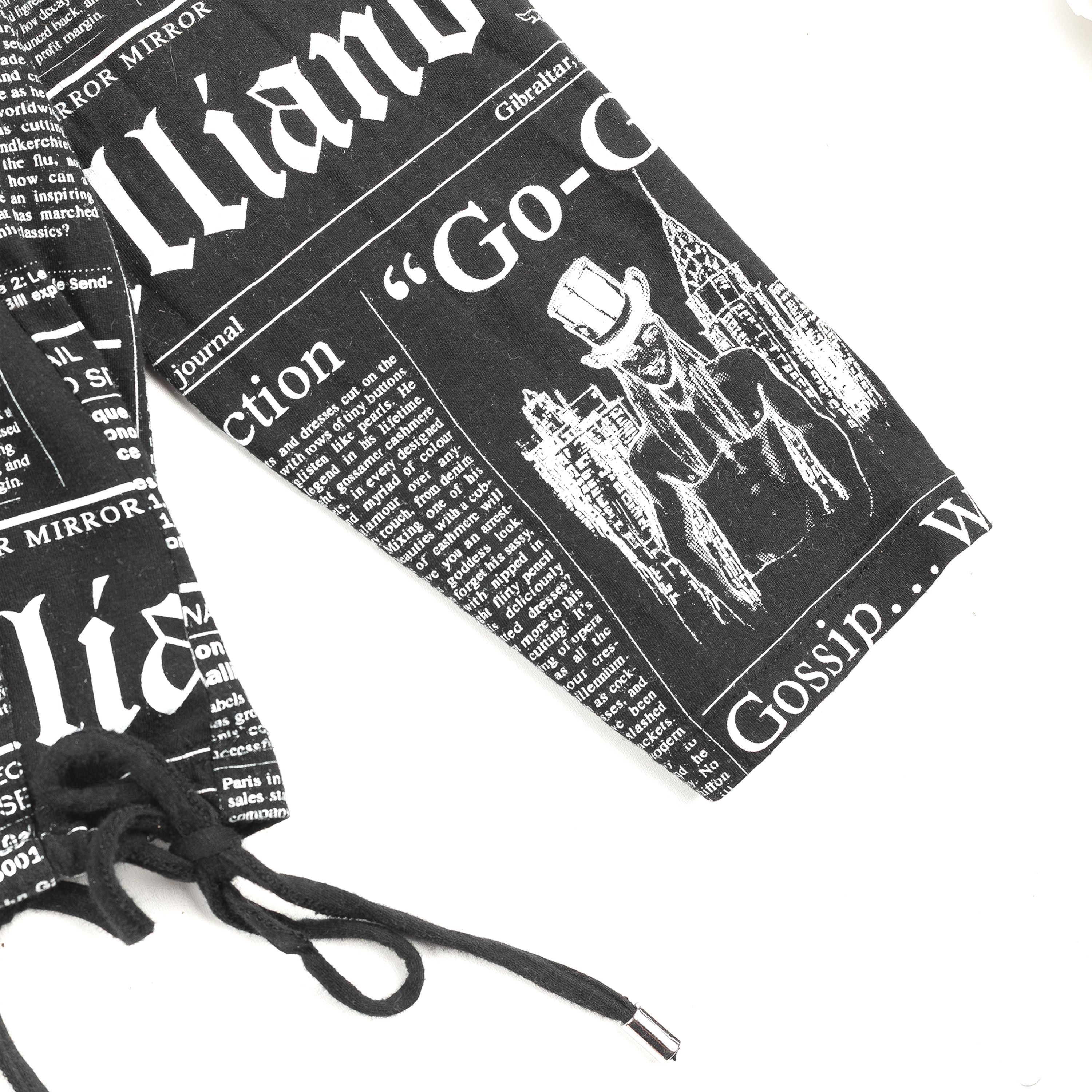 John Galliano John Galliano Newspaper Gazette Black Hoodie Size US M / EU 48-50 / 2 - 4 Thumbnail