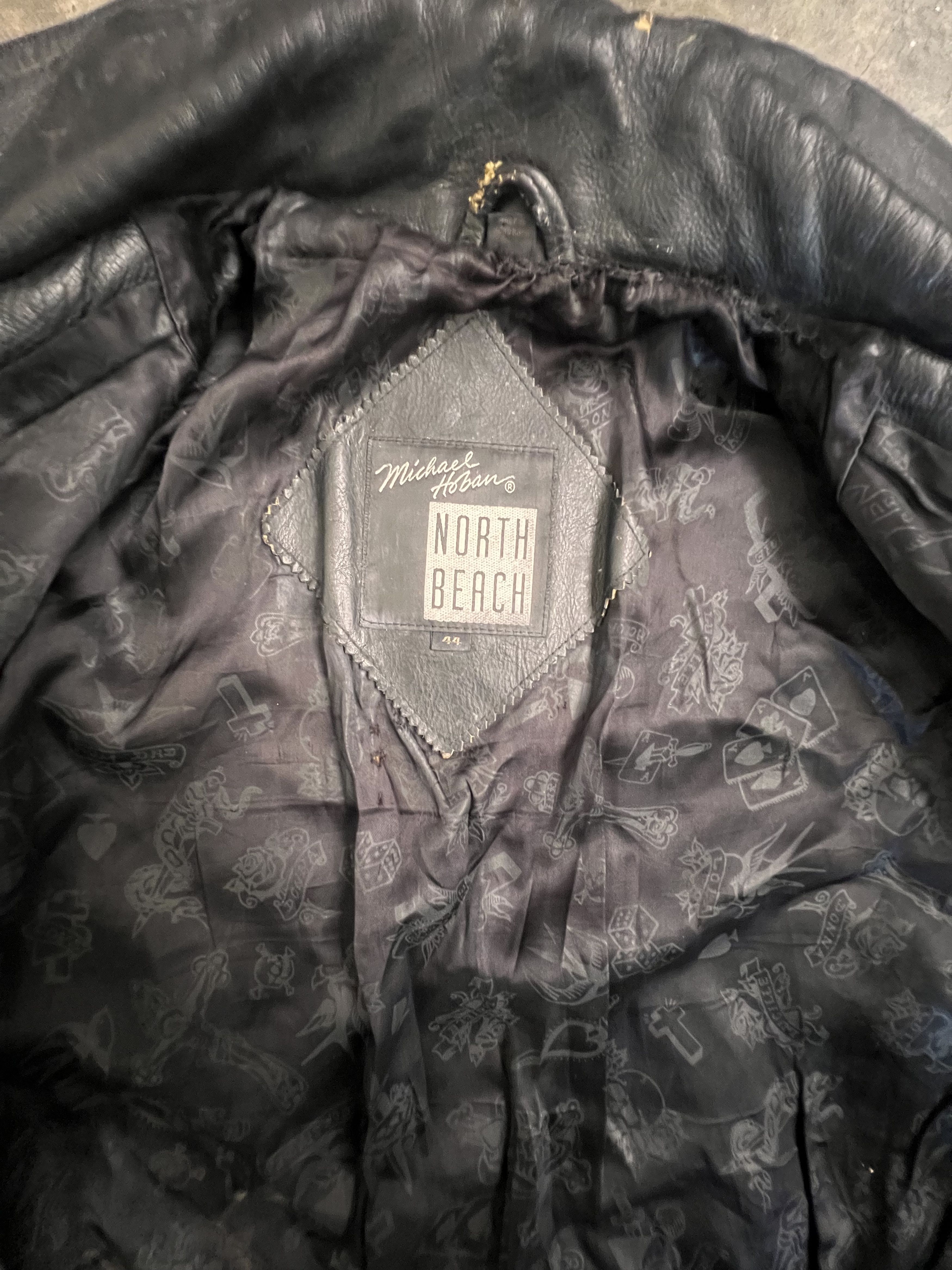 Michael Hoban vtg bikers michael hoban leather jacket Size US L / EU 52-54 / 3 - 15 Thumbnail