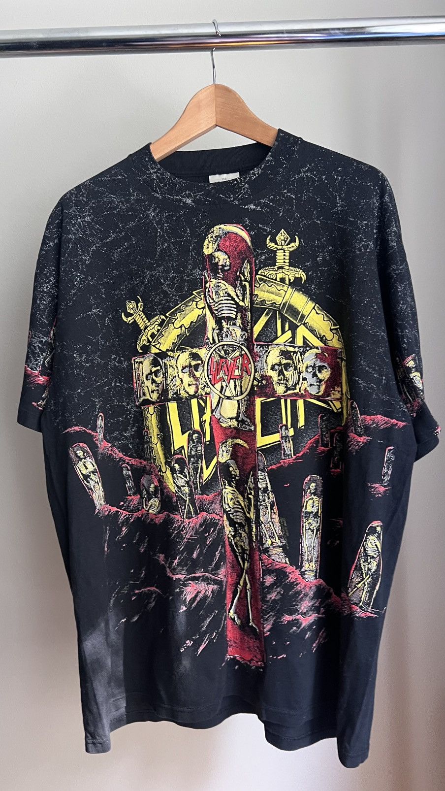 Brockum 1991 SLAYER All Over Print Shirt Size US XL / EU 56 / 4 - 1 Thumbnail
