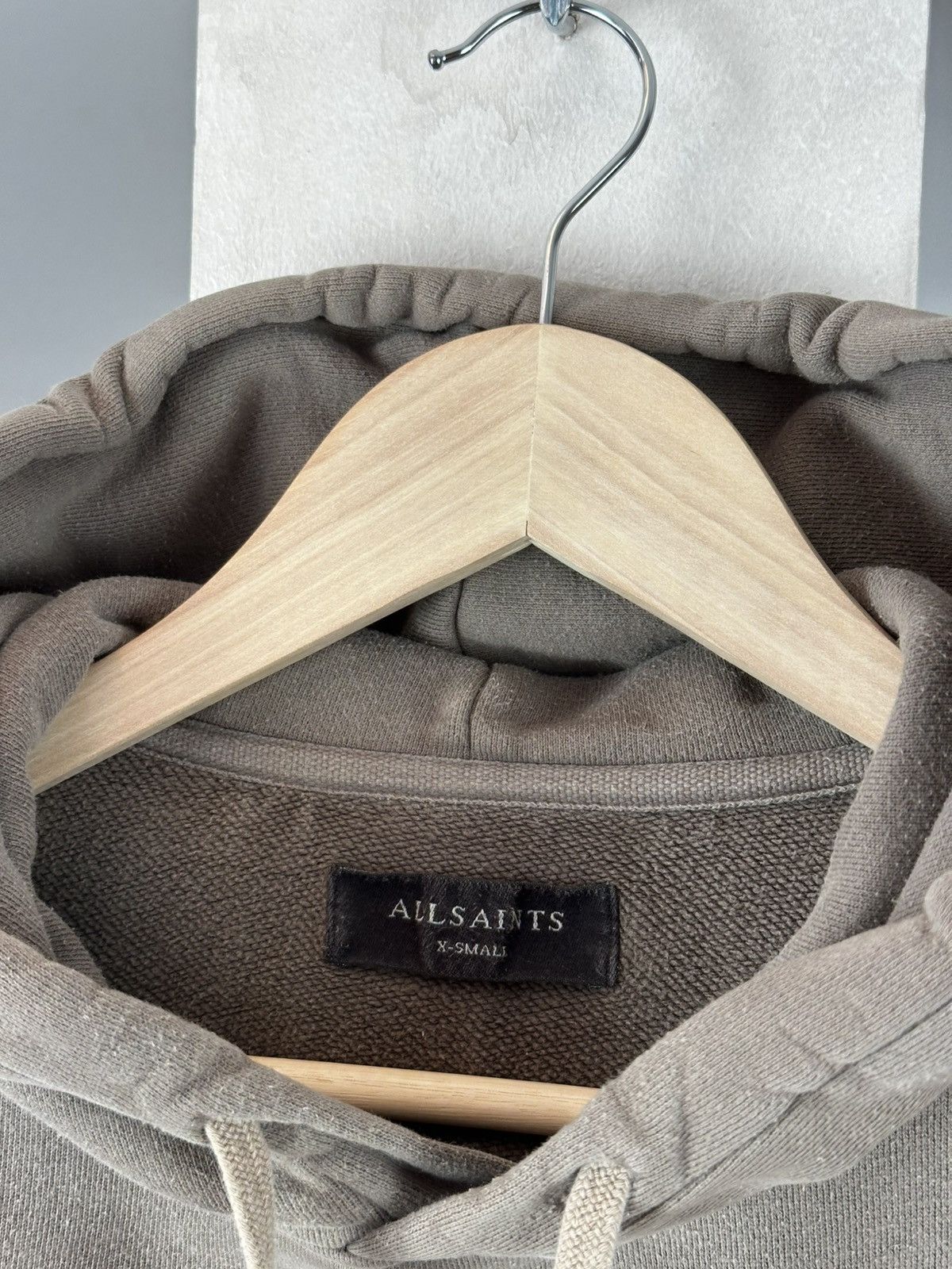Allsaints Vintage Allsaints Base Mini Logo Hoodie Size US S / EU 44-46 / 1 - 6 Thumbnail