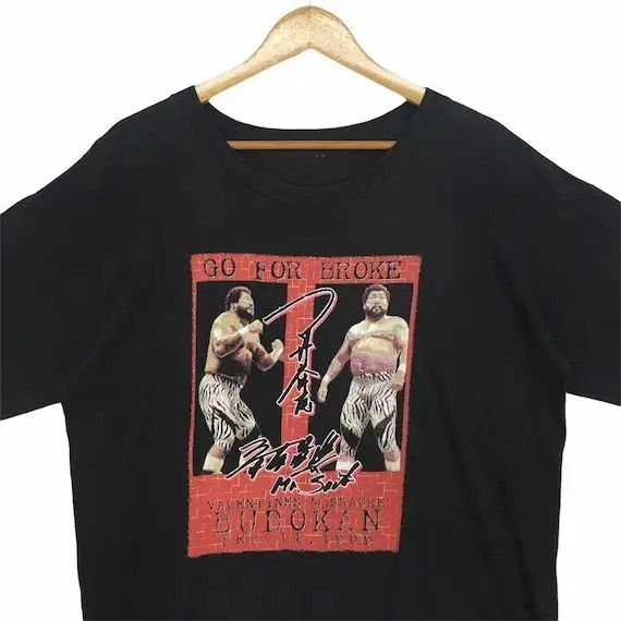 Japanese Brand Valentine Massacre Budokan Japan Pro Wrestling Tee Shirt Size US XL / EU 56 / 4 - 2 Thumbnail