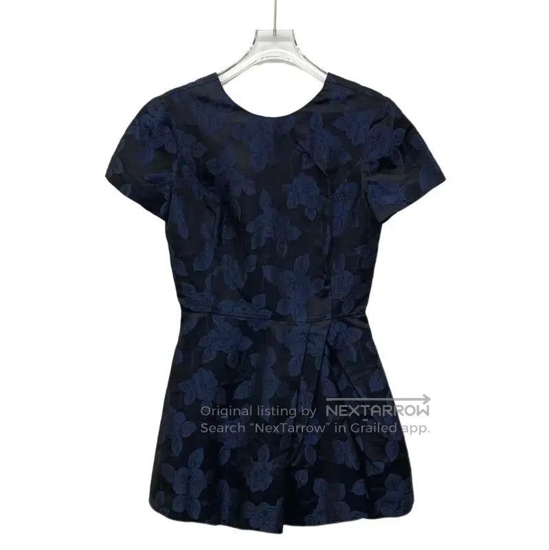 Dior Dior XS Navy Blue Floral Dress . Size XS / US 0-2 / IT 36-38 - 1 Thumbnail