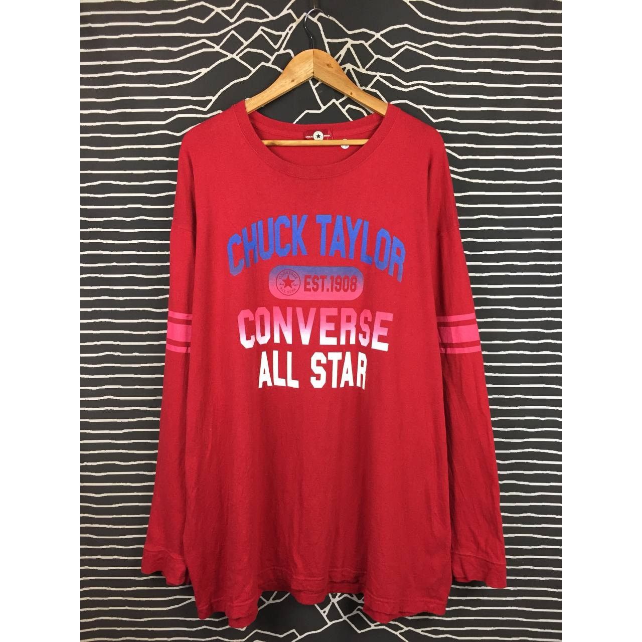 Converse × Vintage Converse All Star Chuck Taylor Long Sleeve Tee Size US XXL / EU 58 / 5 - 1 Thumbnail