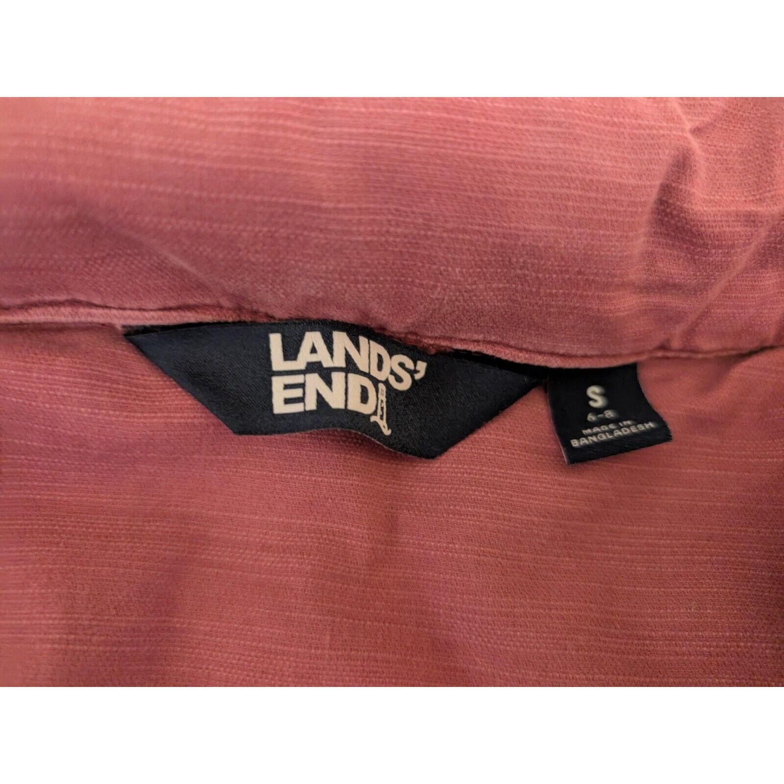 Lands' End Lands End Womens Small Red Full Zip Jacket Hideaway Hood Size S / US 4 / IT 40 - 8 Thumbnail