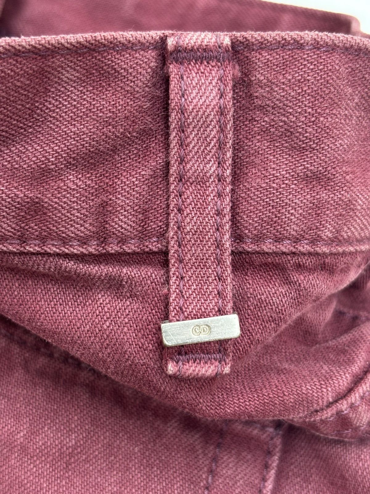Dior Dior Kris Van Asche Jeans Burgundy 2010 Size US 28 / EU 44 - 8 Thumbnail