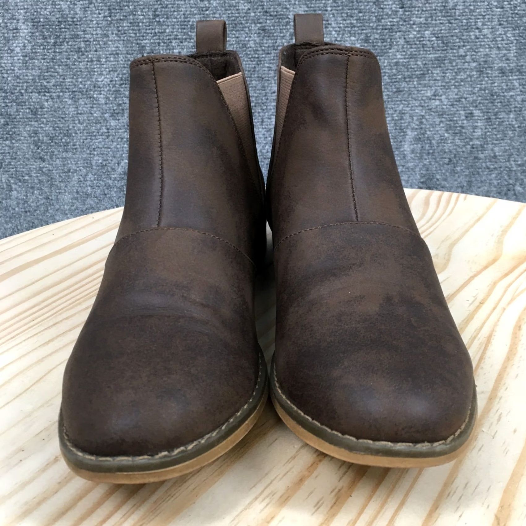 Vintage Rocket Dog Boots Women's 9 Maylon Chelsea Booties Brown Almond Toe Pull On Casual Boots Size US 9 / IT 39 - 4 Thumbnail