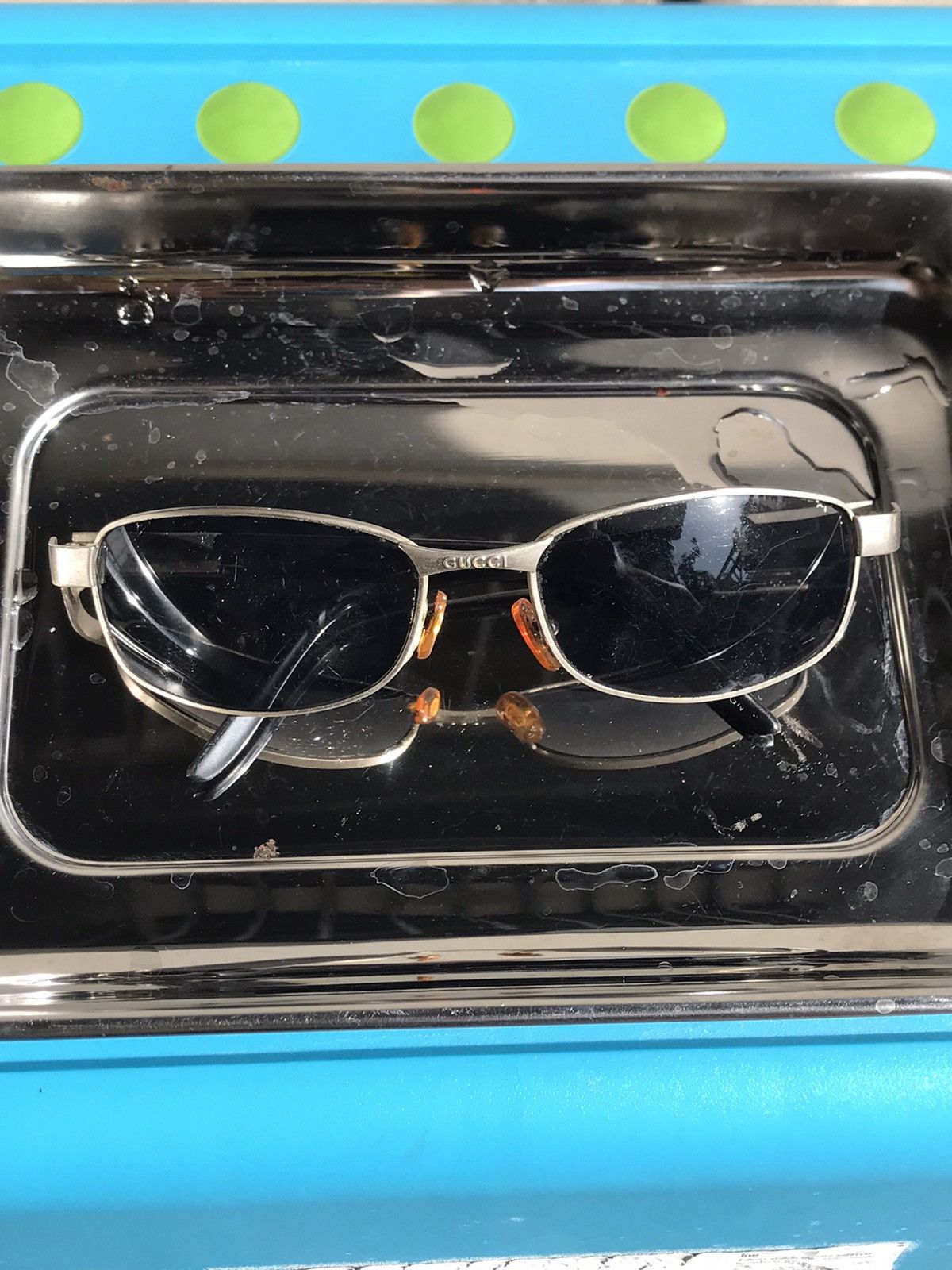 Vintage Gucci eyewear 00’s Millenium Era Lilac Silver Y2K