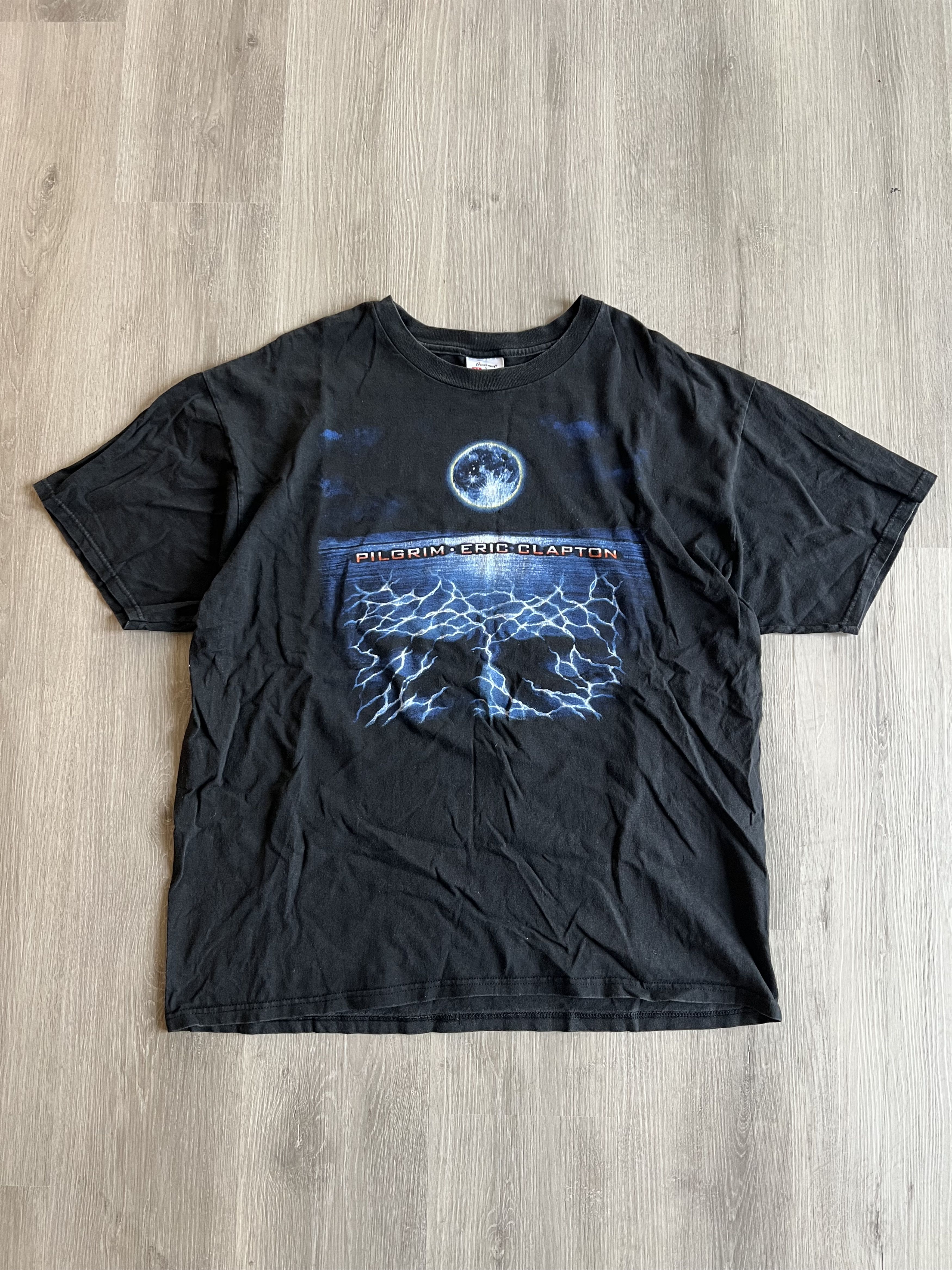 Vintage 1998 Pilgrim Eric Clapton Tour Tee Size US XL / EU 56 / 4 - 1 Thumbnail