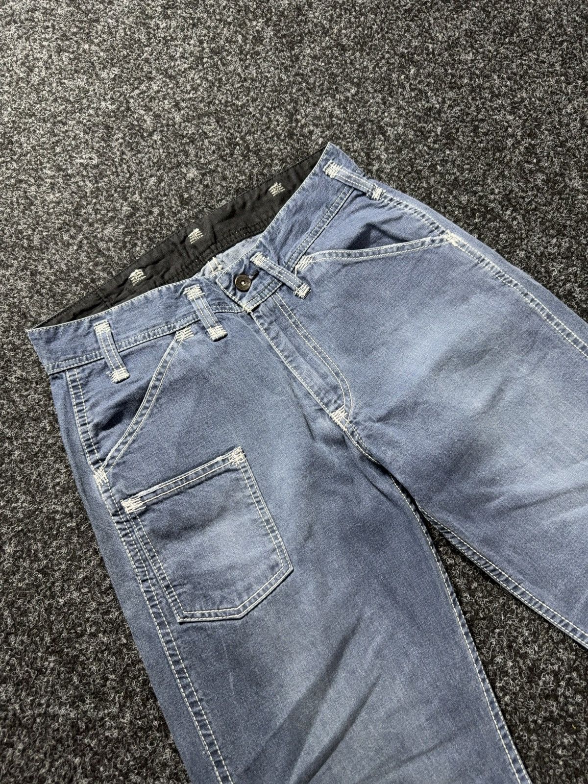 Levi's 00s Vintage Levi’s 880 Baggy Workwear Light Wash Denim Jeans Size US 31 - 7 Thumbnail