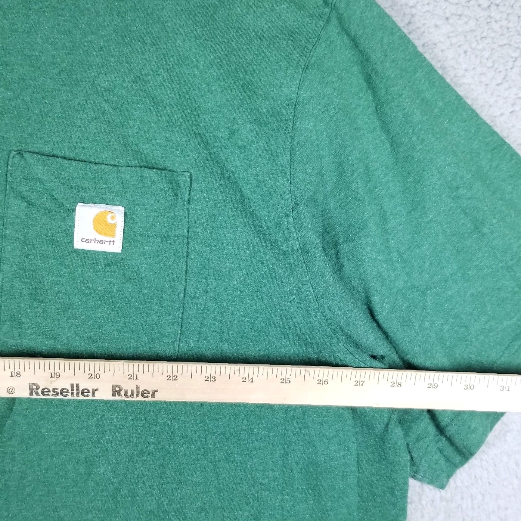 Carhartt Carhartt Shirt Mens 3XL Green Pocket Logo Loose Fit Short Sleeve Workwear K87 Size US XXL / EU 58 / 5 - 7 Thumbnail