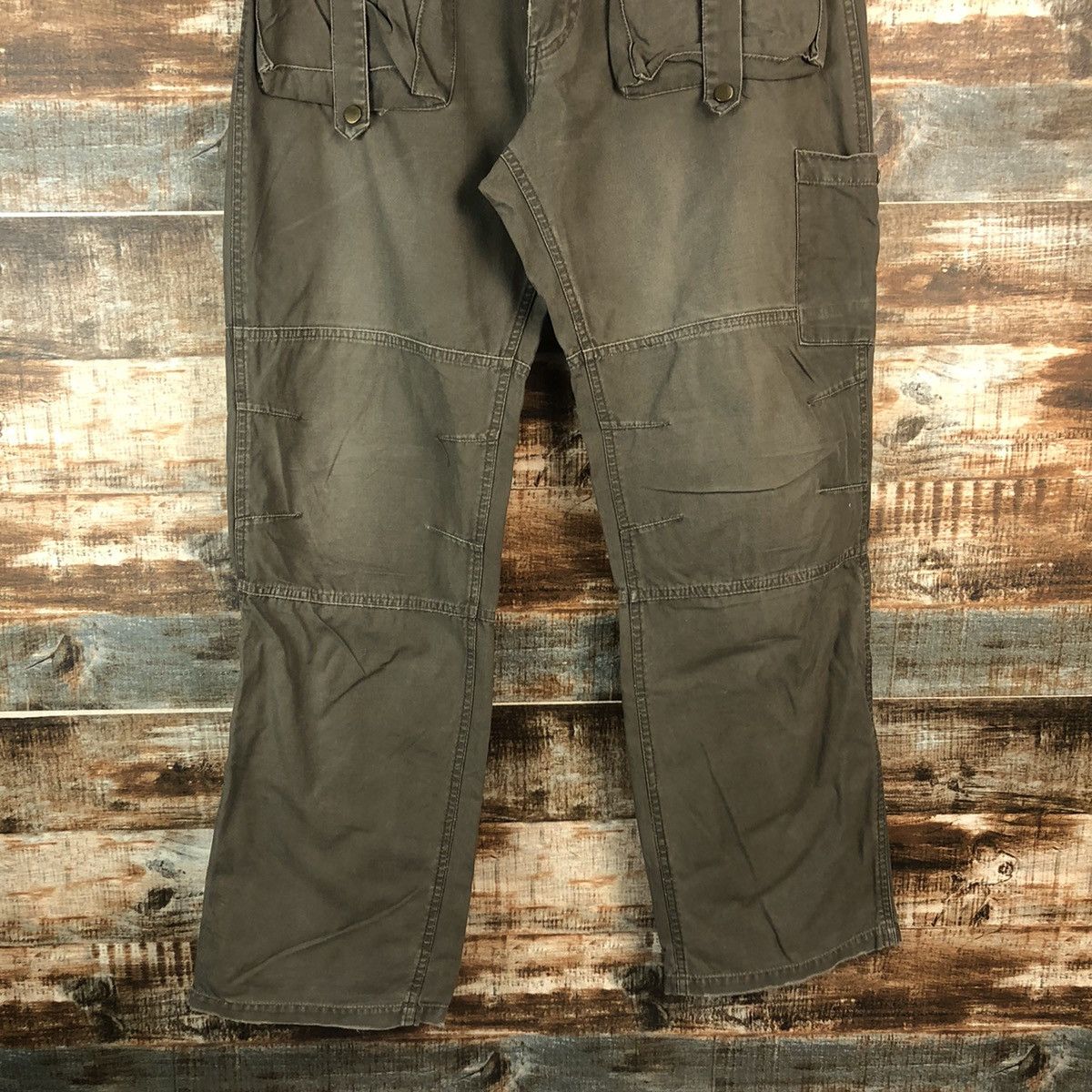 Japanese Brand × Oshkosh DL Oshkosh Green Cargo Multipocket Pants #C670 Size US 30 / EU 46 - 3 Thumbnail