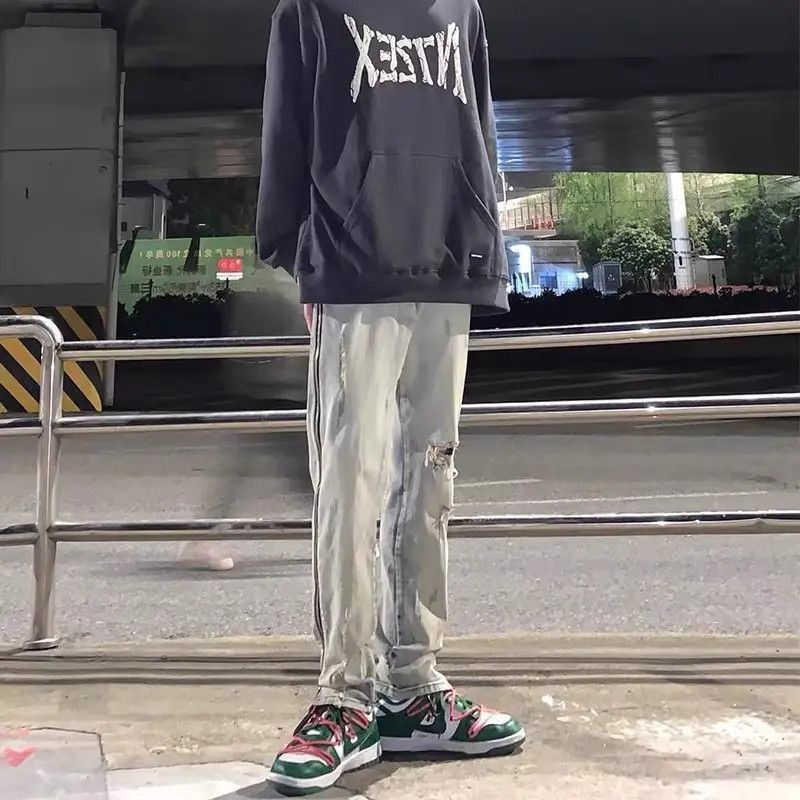 Japanese Brand Vintage zippered high street distressed jeans Size US 32 / EU 48 - 4 Thumbnail