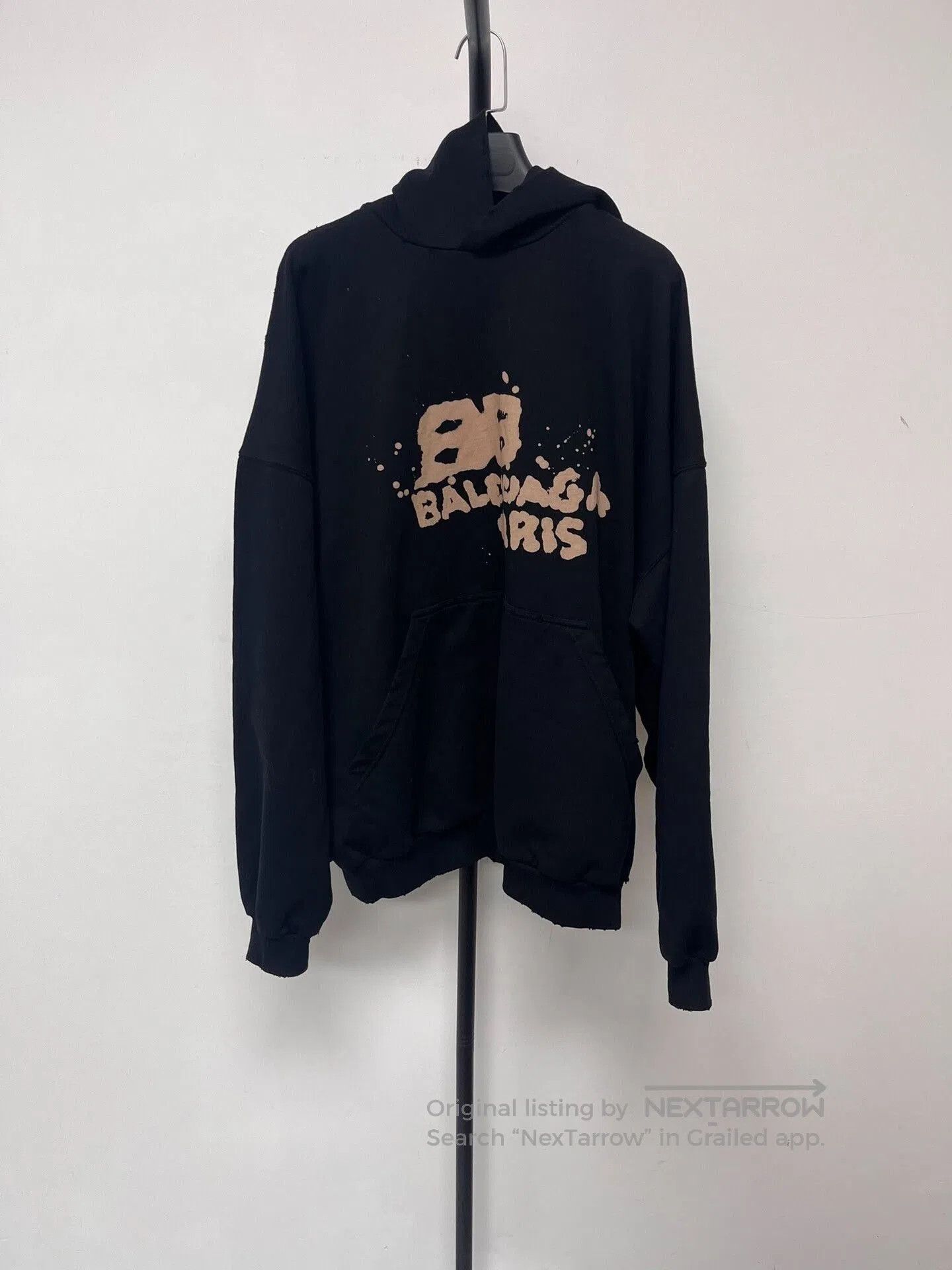 Balenciaga balenciaga logo printed hooded sweatshirt for men. Size US M / EU 48-50 / 2 - 1 Thumbnail