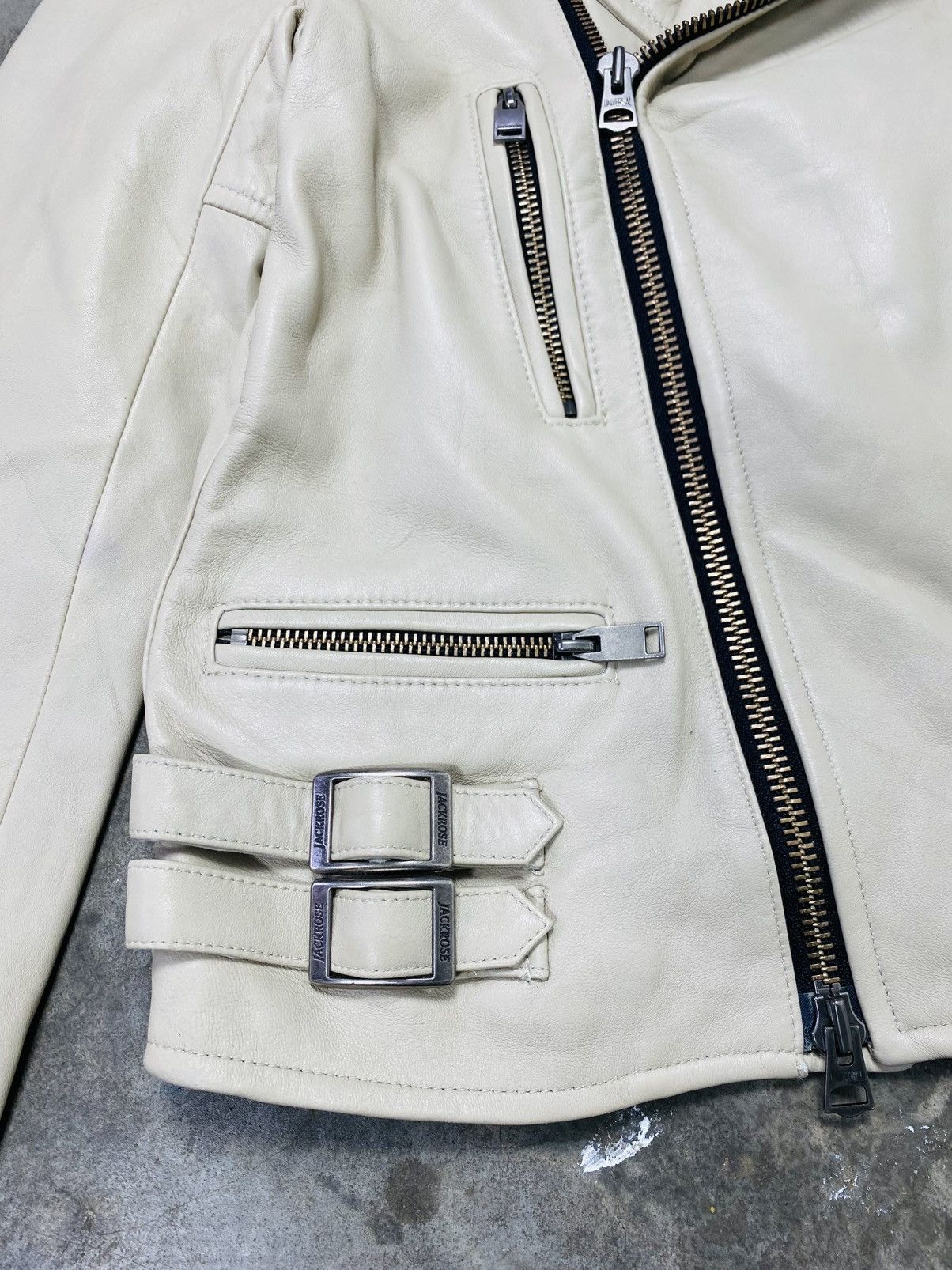 JACKROSE Rare Jack Rose Double Collar Leather Jacket Size US M / EU 48-50 / 2 - 5 Thumbnail
