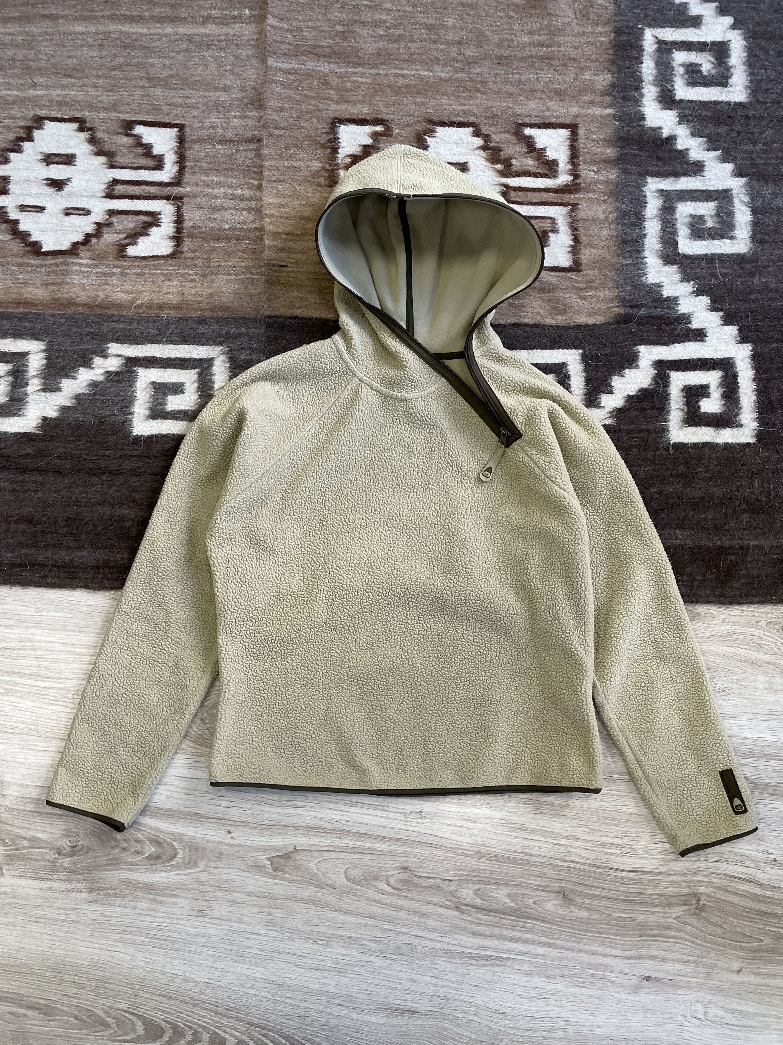 Nike Nike Vintage Ninja Fleece Asymmetrical Zip Hoodie 6311AC Size M / US 6-8 / IT 42-44 - 3 Thumbnail