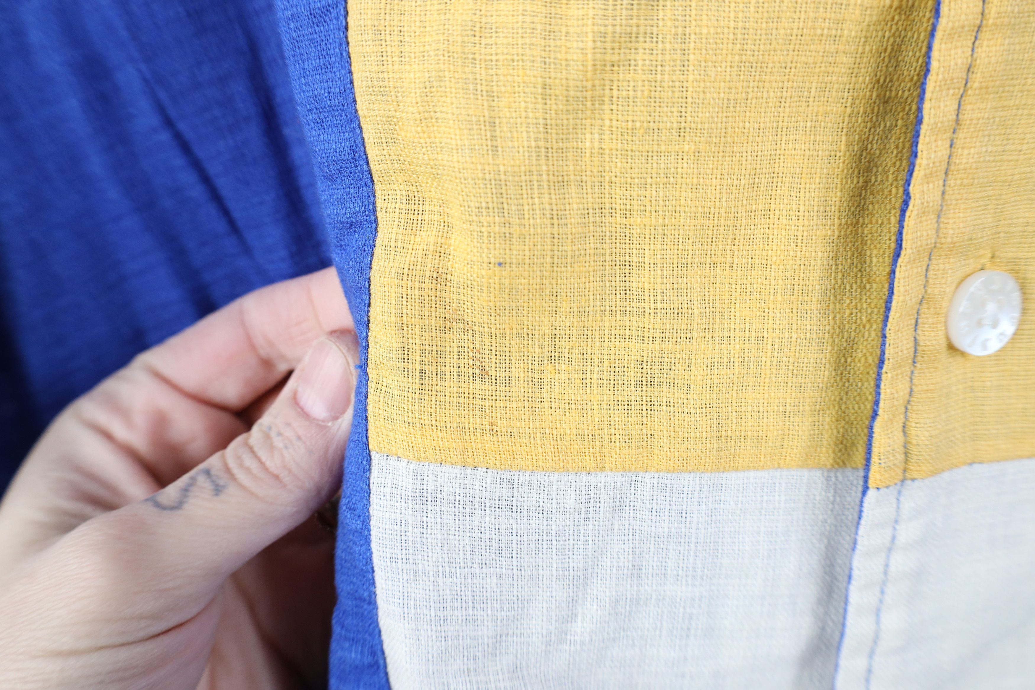Karl Kani Vintage 90s Y2K Karl Kani Linen Short Sleeve Button Shirt Size US XXL / EU 58 / 5 - 4 Thumbnail
