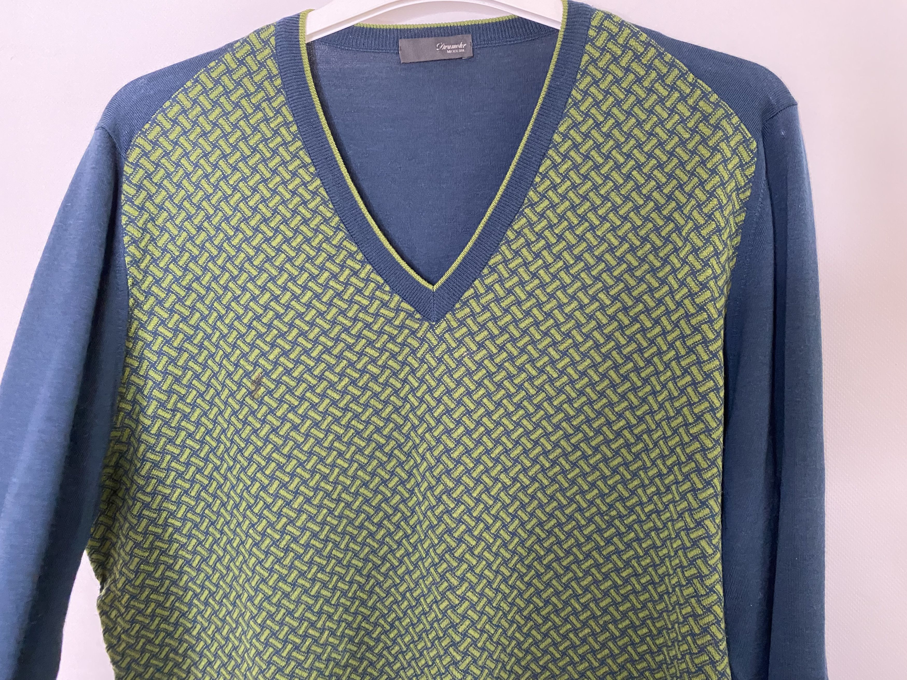 Drumohr DRUMOHR 'BISCOTTINO' CASHMERE SWEATER SIZE 52 Size US L / EU 52-54 / 3 - 4 Thumbnail
