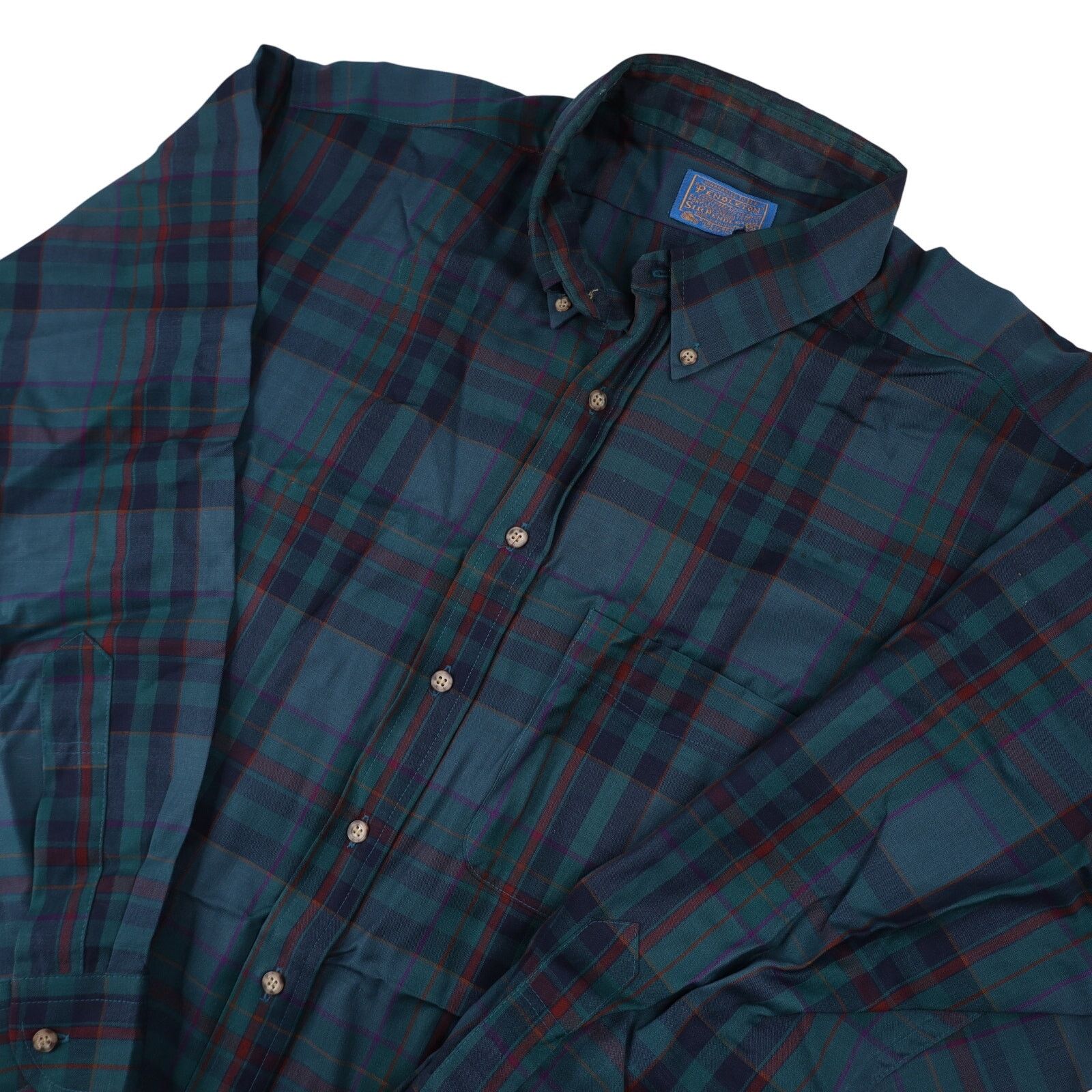 Pendleton × Vintage True Vintage Pendleton Sir Pendleton Fine Wool Dress Shirt Size US XL / EU 56 / 4 - 2 Thumbnail