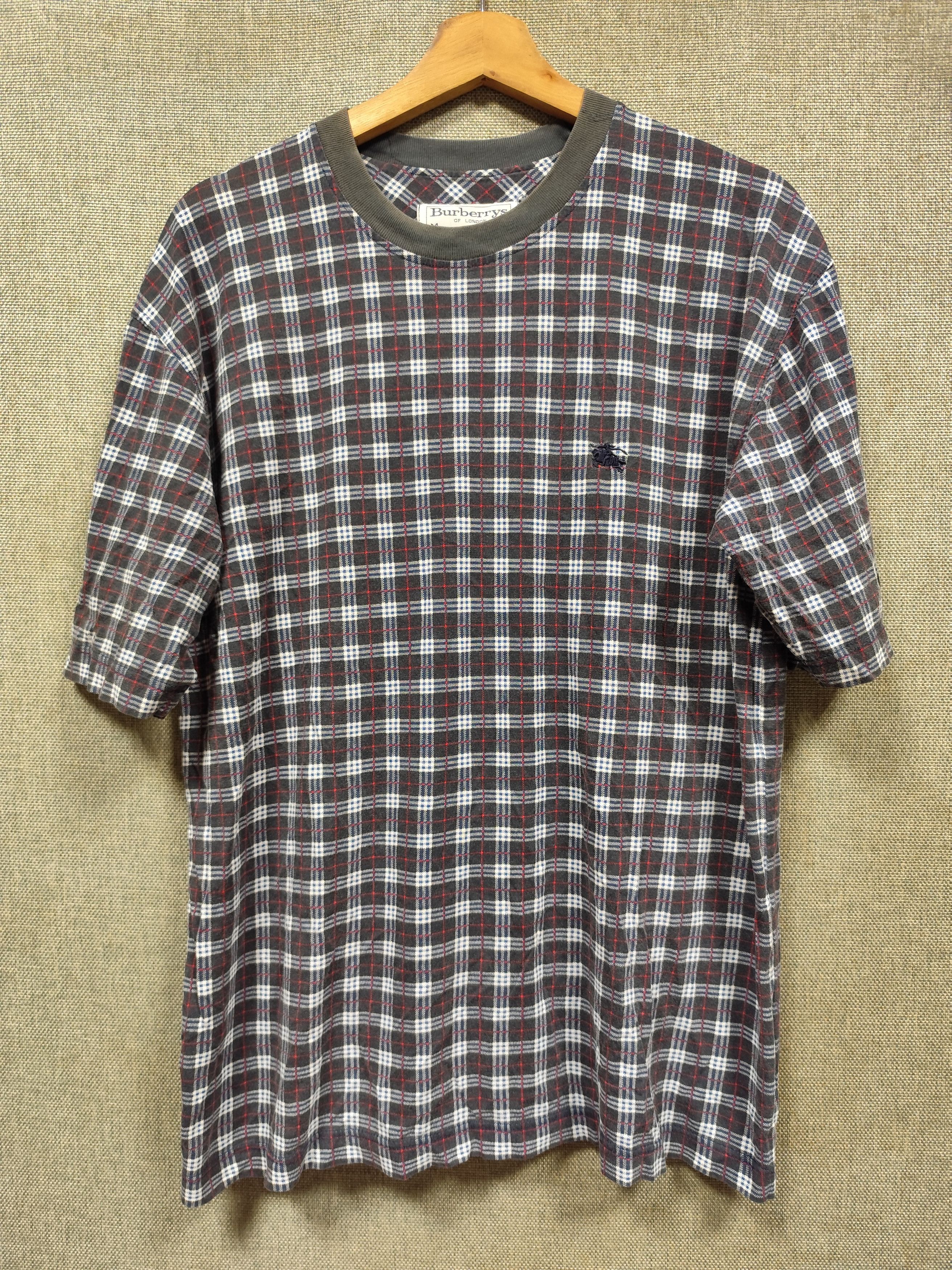 Burberry Vintage 90s Burberry Nova Check distressed Size US L / EU 52-54 / 3 - 1 Thumbnail