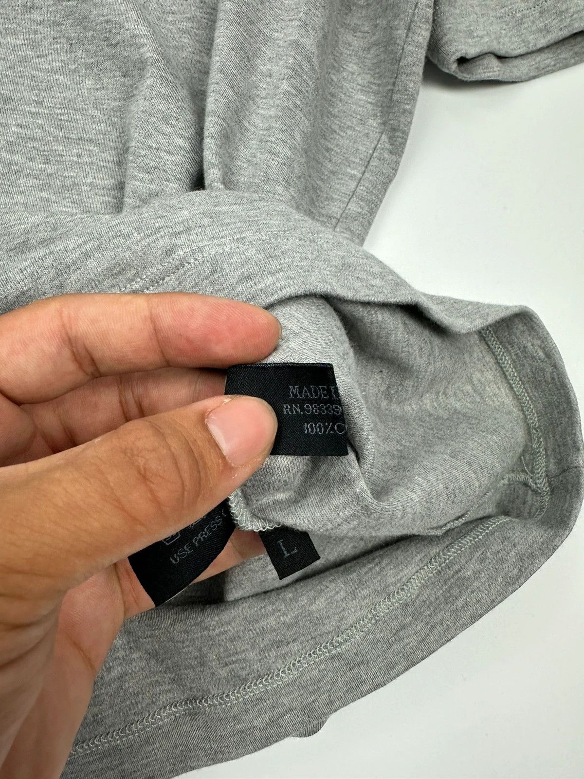 Prada Prada Sport SS99 Grey Cotton Boxy Tee Size US L / EU 52-54 / 3 - 8 Thumbnail