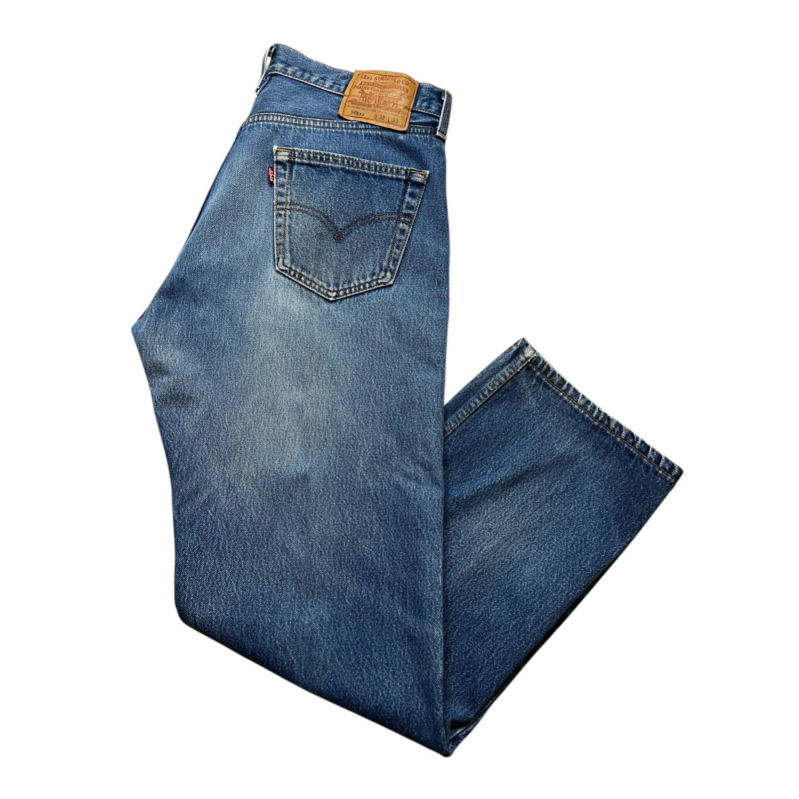 Levi's Vintage 90s Levi's 501xx Jeans USA actually size 34x29.5 Size US 38 / EU 54 - 12 Thumbnail
