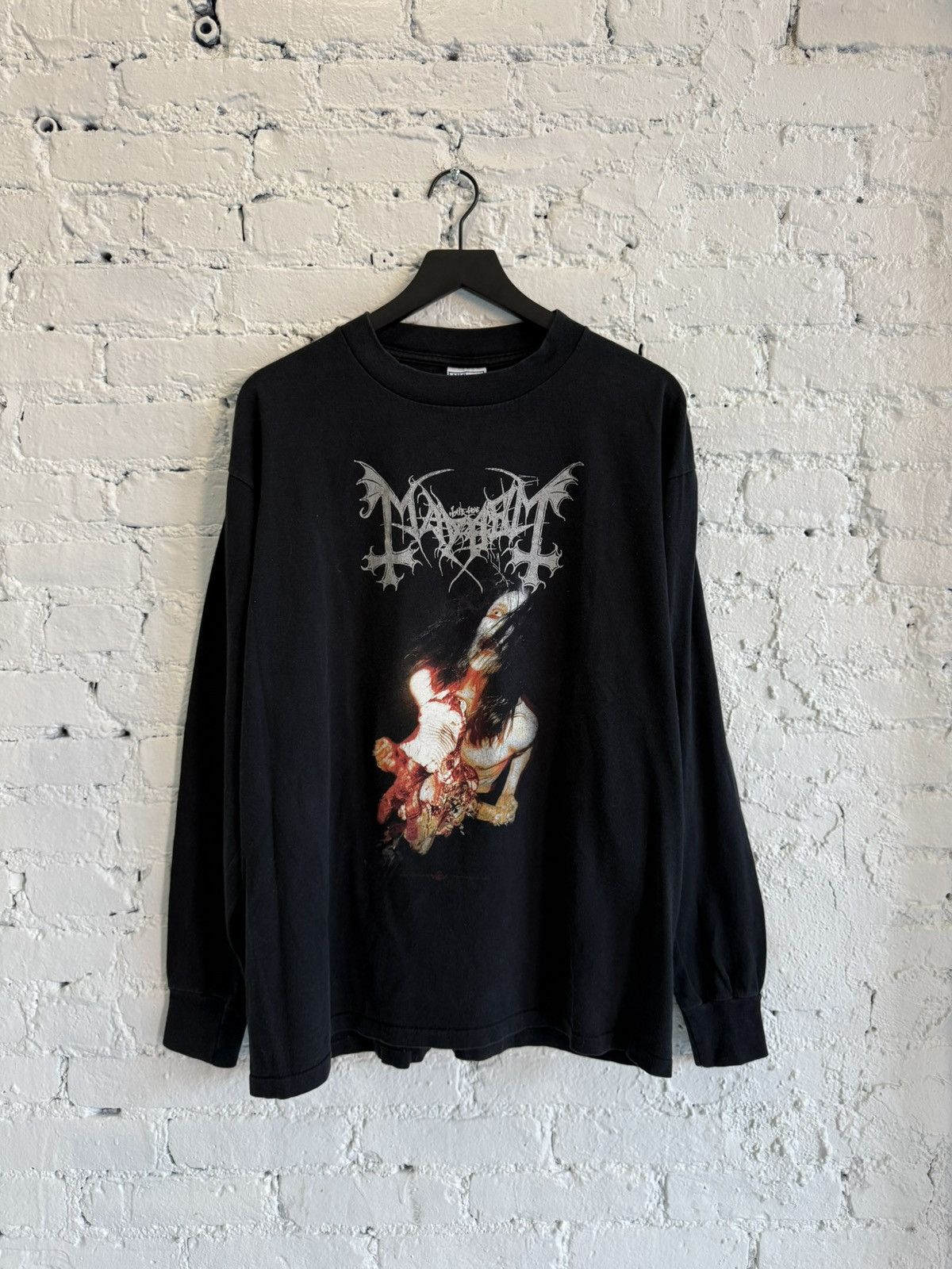 Vintage Vintage Nine Inch Nails too fucked to care LS Tee