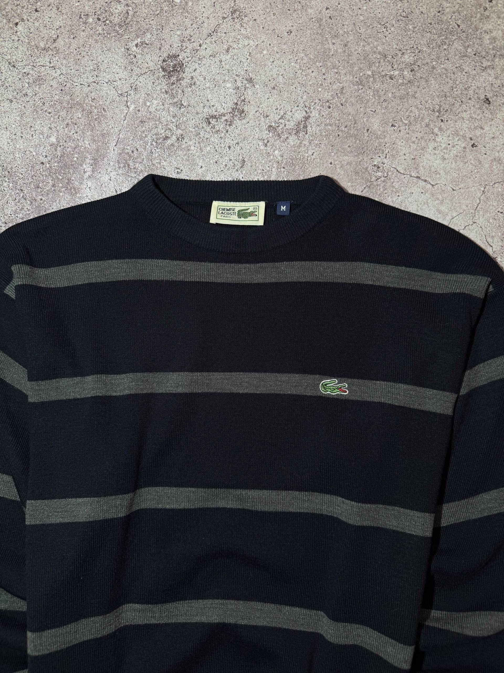 Lacoste Vintage Lacoste Black/Gray Cotton Sweatshirt Streetwear y2k Size US M / EU 48-50 / 2 - 2 Thumbnail
