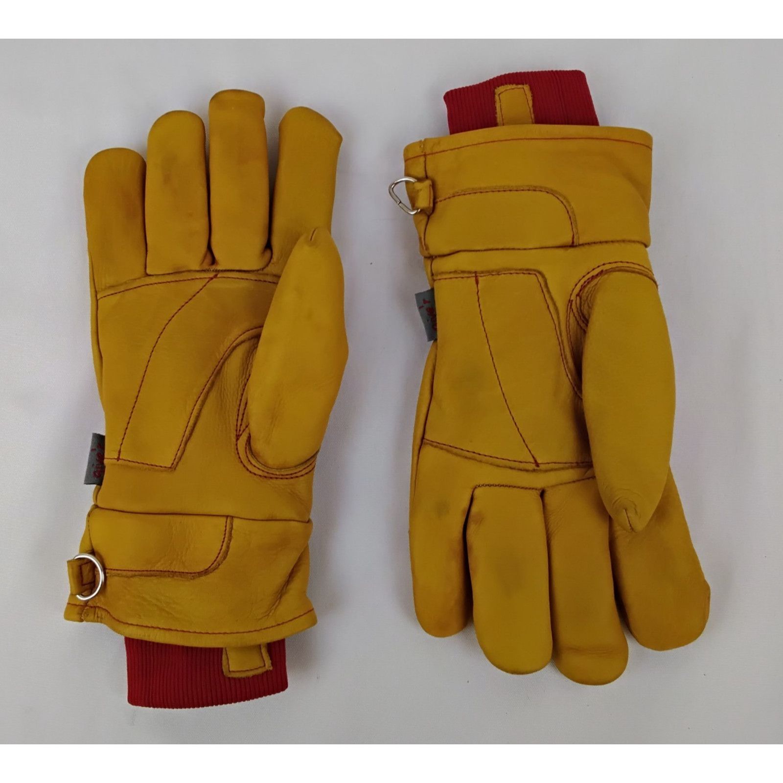 Other Give'r 4 Season Leather Work Gloves Size M Insulated Waxed Size ONE SIZE - 2 Thumbnail