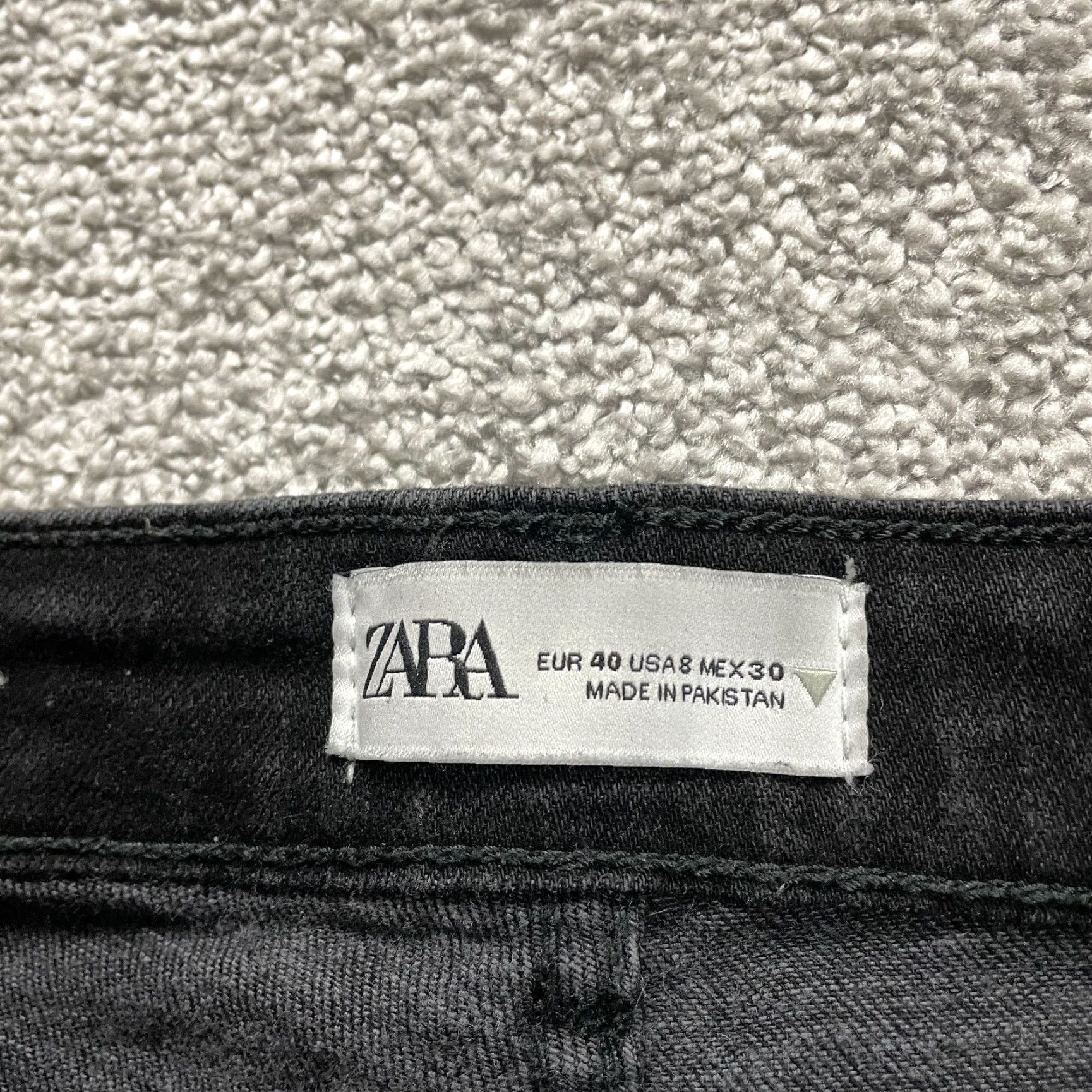 Zara VINTAGE Zara Women's Skinny Jeans 8 Black High Rise Stretch Denim Casual 30x28 Modeling City Size 30" / US 8 / IT 44 - 5 Thumbnail
