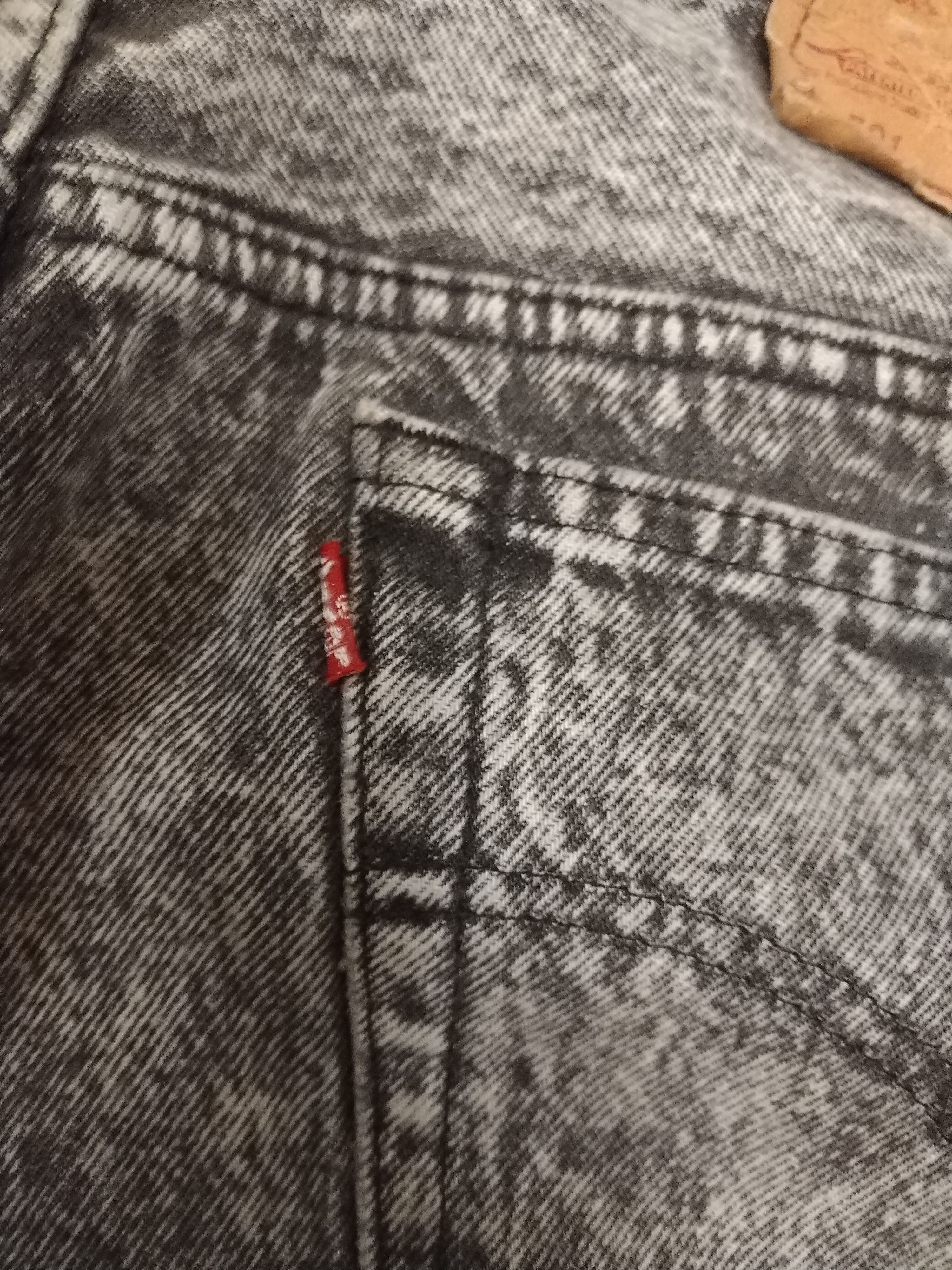 If Six Was Nine × Levi's 💥Sendoffer💥 Rare acid wash Levis 501 80's black 36X 30 Size US 36 / EU 52 - 17 Thumbnail