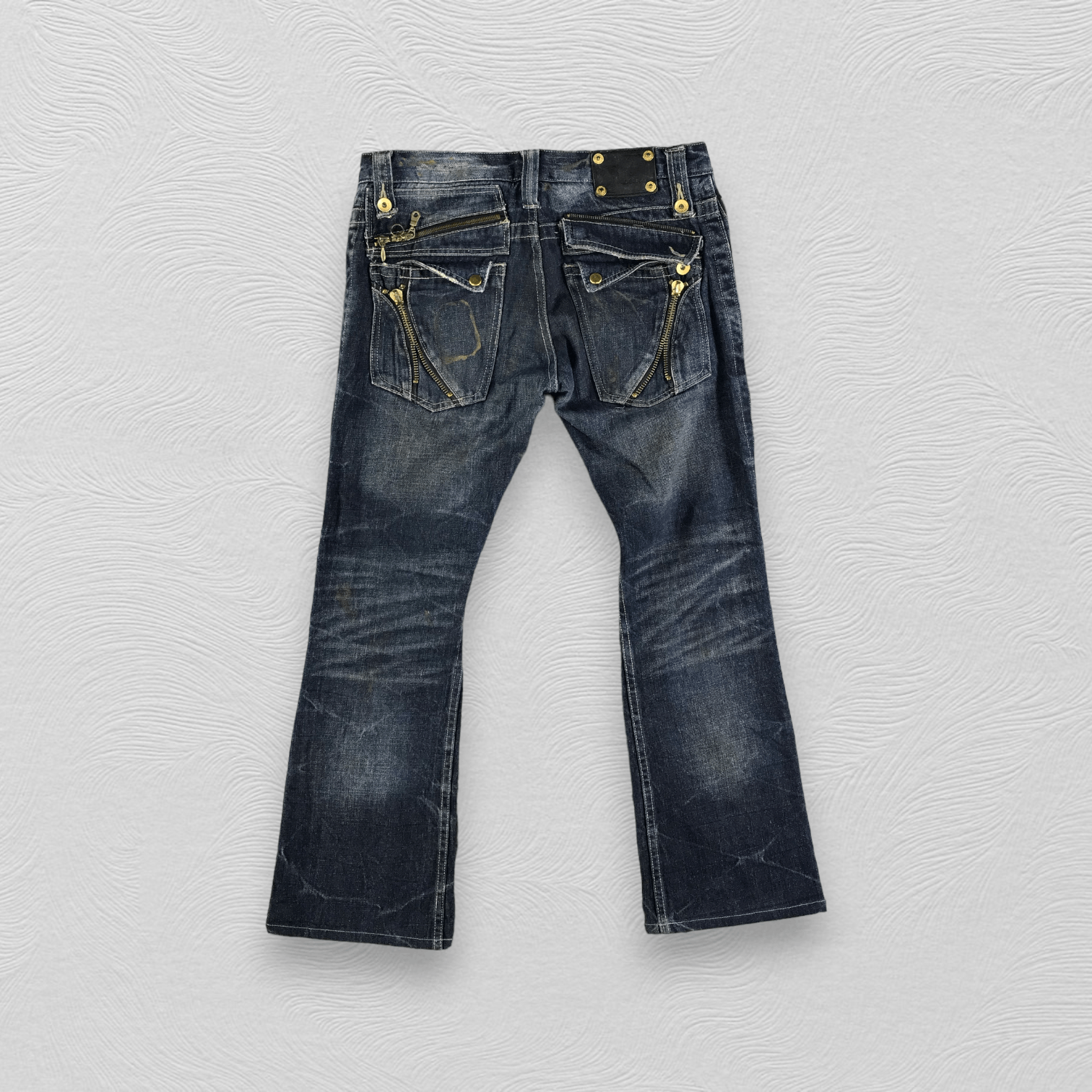 semanticdesign Semantic Design Zipper Pocket Flare Jeans KJ2126 Size US 32 / EU 48 - 2 Thumbnail