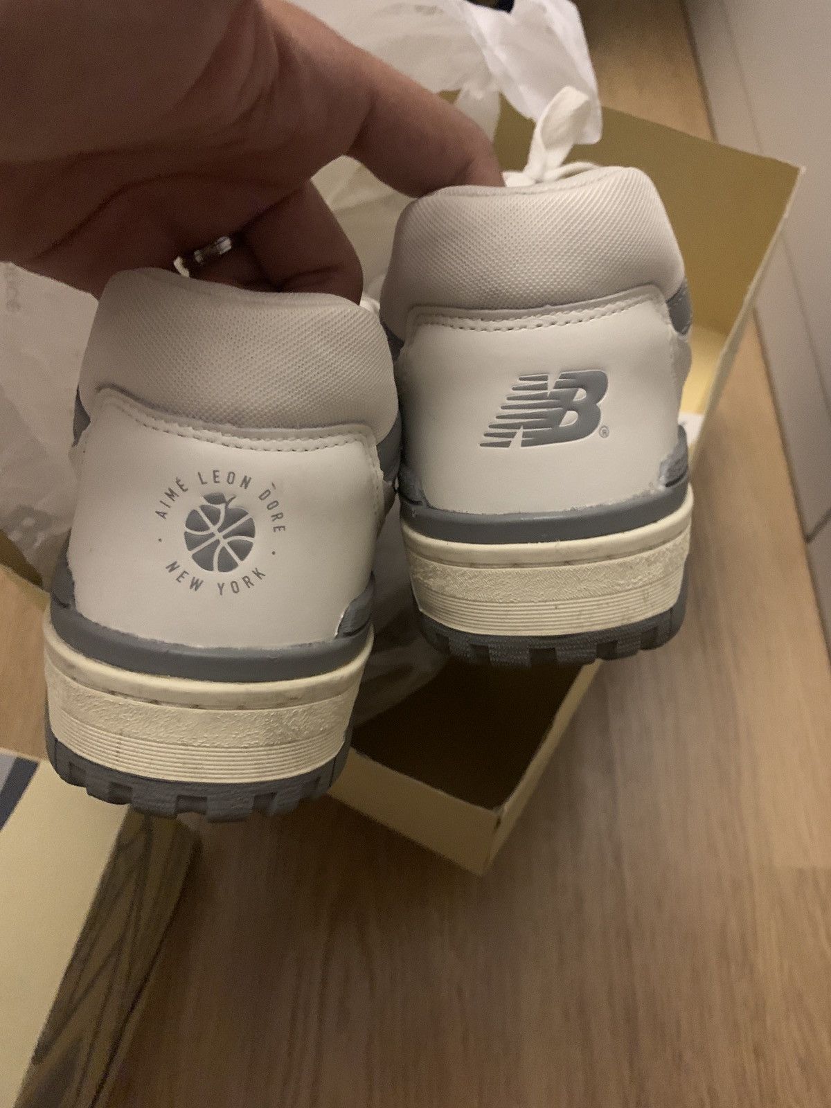 Aime Leon Dore × New Balance New Balance 550 Aime Leon Dore White Grey Size US 7.5 / EU 40-41 - 3 Thumbnail