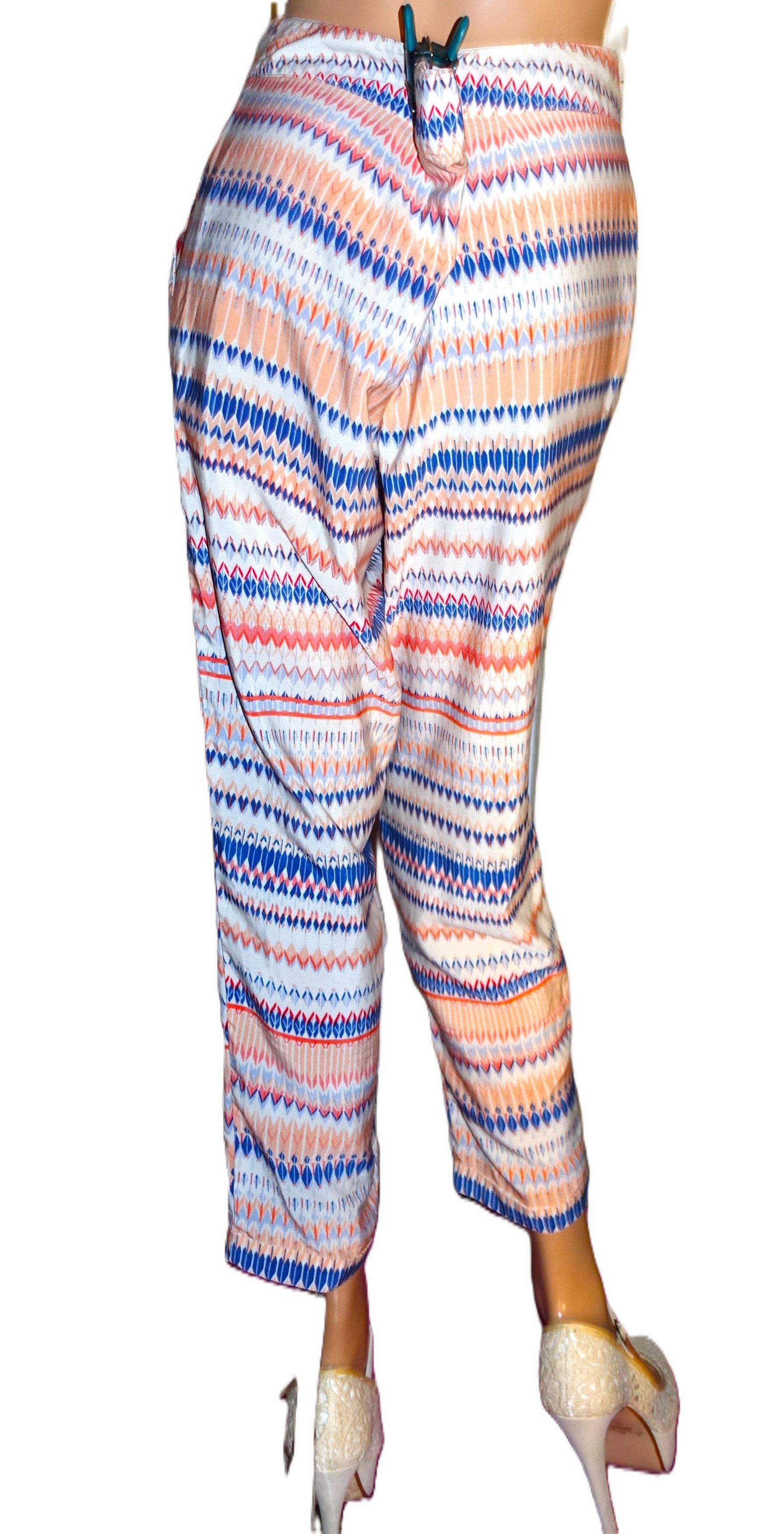 J.Crew J.Crew Blue Orange Stripe Pants M Size 33" - 5 Thumbnail
