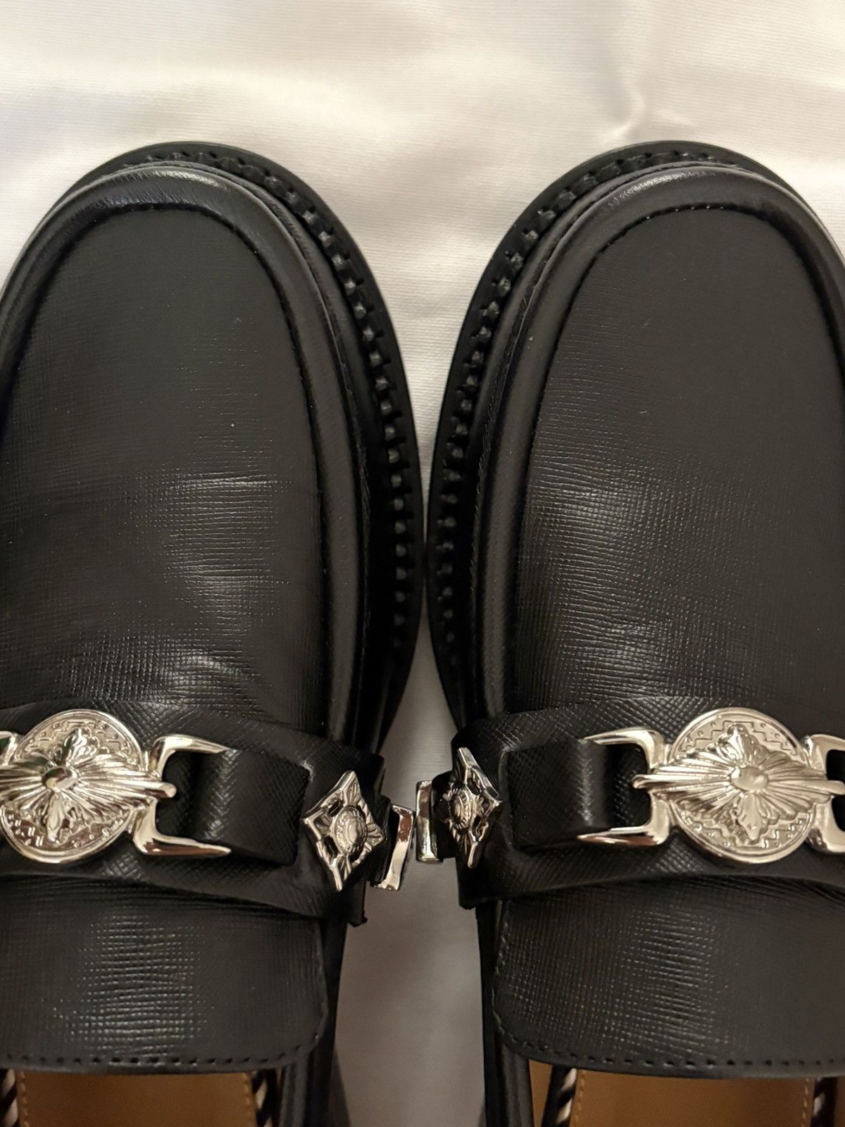 TOGA VIRILIS Saffiano Leather Loafers Size US 6 / EU 39 - 4 Thumbnail