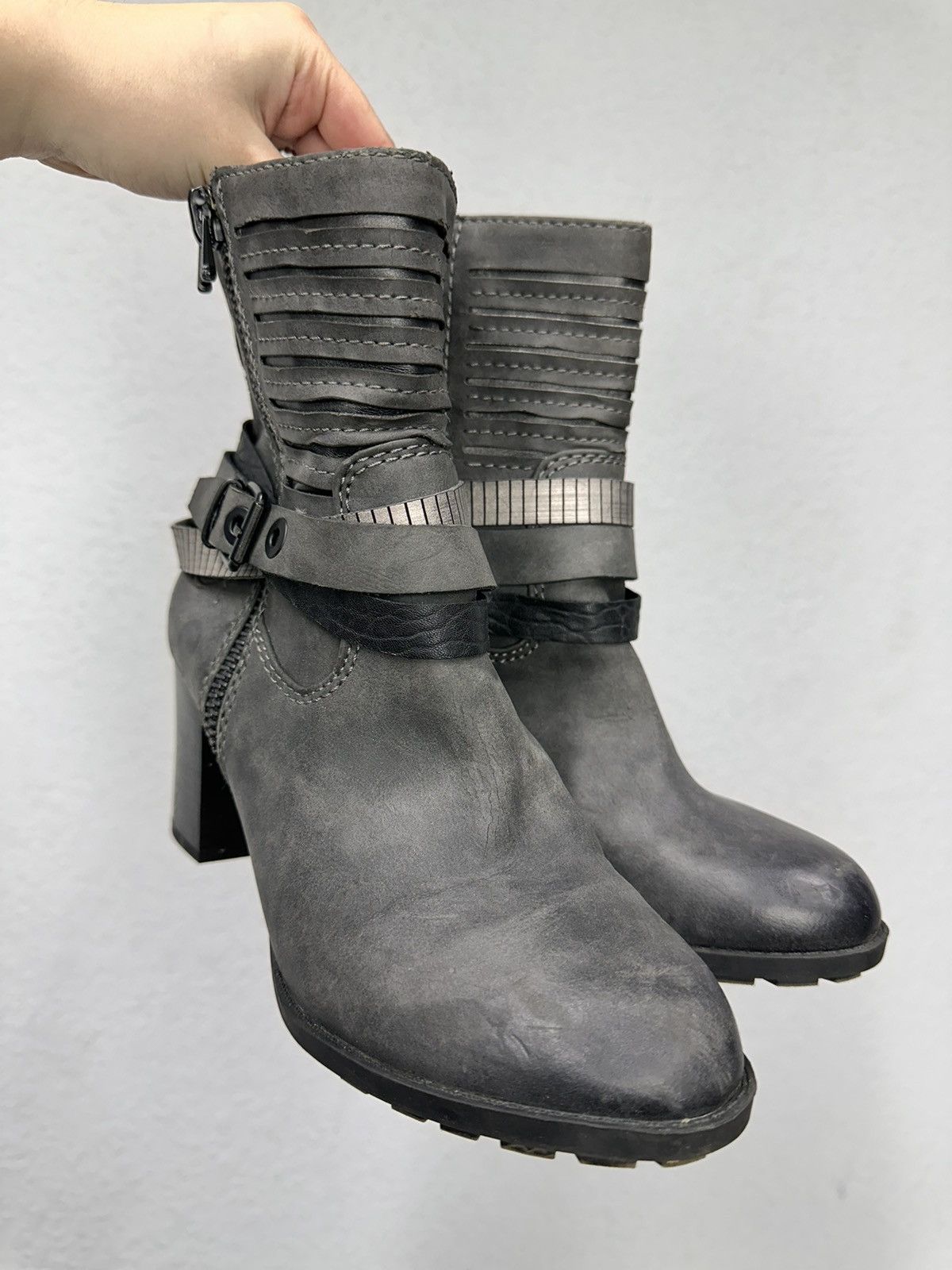 A.S.98 Wow😻VINTAGE HEELS BOOTS A.S. 98 STYLE GUIDI PAUL GAUTIER Size US 9 / IT 39 - 1 Thumbnail