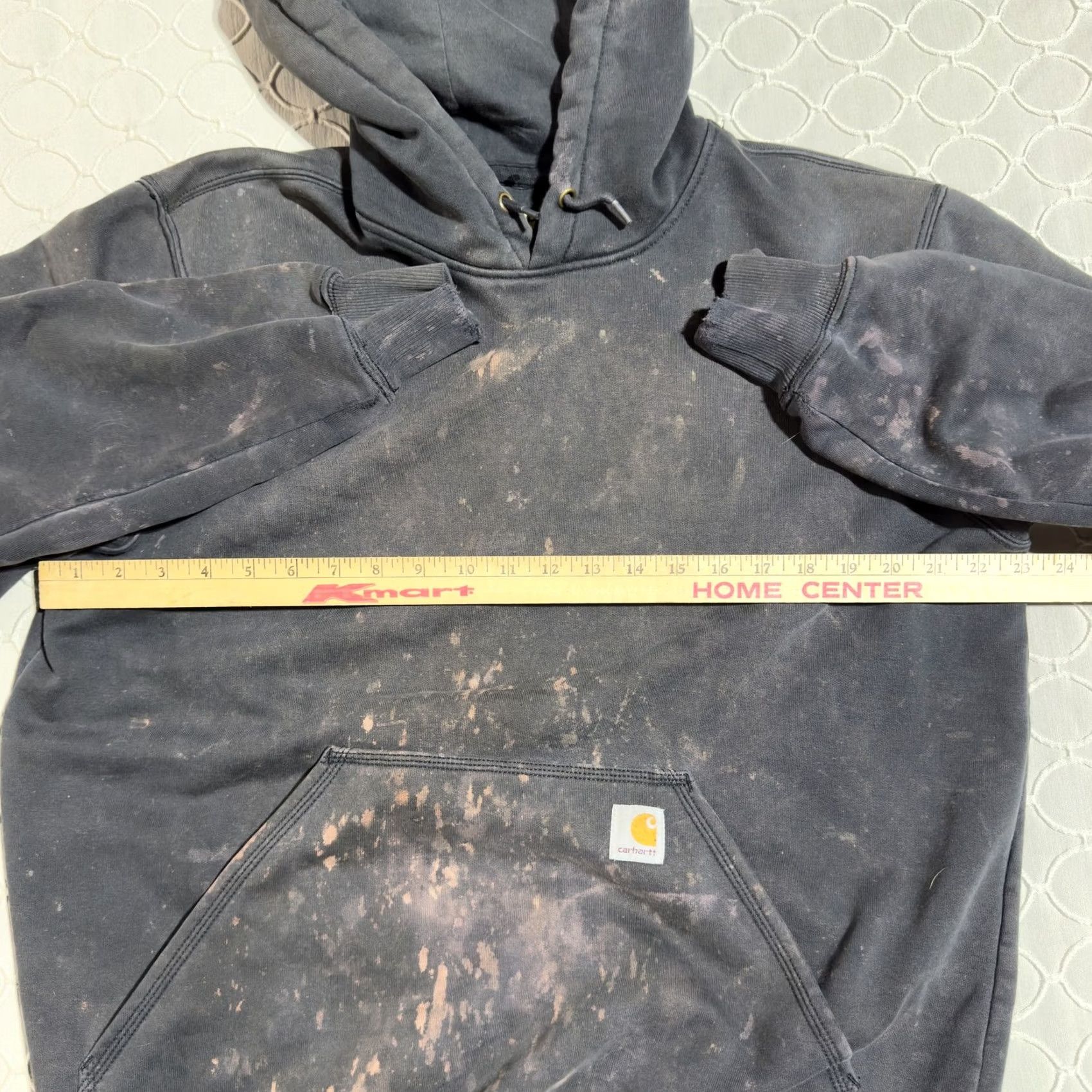 Carhartt VINTAGE Carhartt Hoodie Mens M Black Rain Defender Original Fit Pullover Workwear Distressed Size US M / EU 48-50 / 2 - 8 Thumbnail