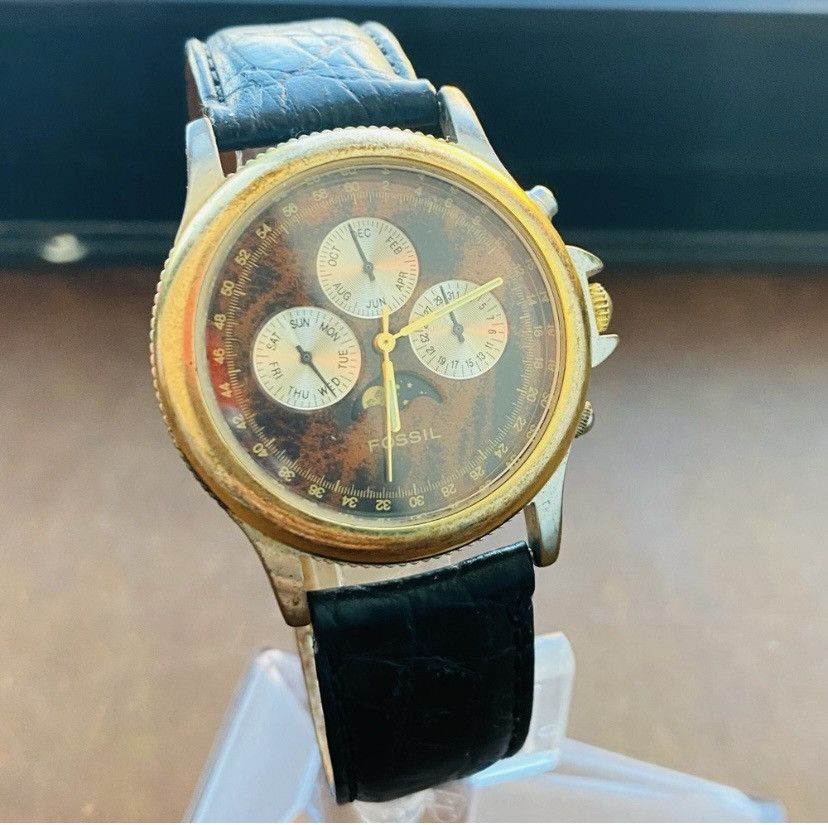 Fossil 1995 FOSSIL CHRONOGRAPH MOON PHASE WATCH BQ-8423 Size ONE SIZE - 1 Thumbnail